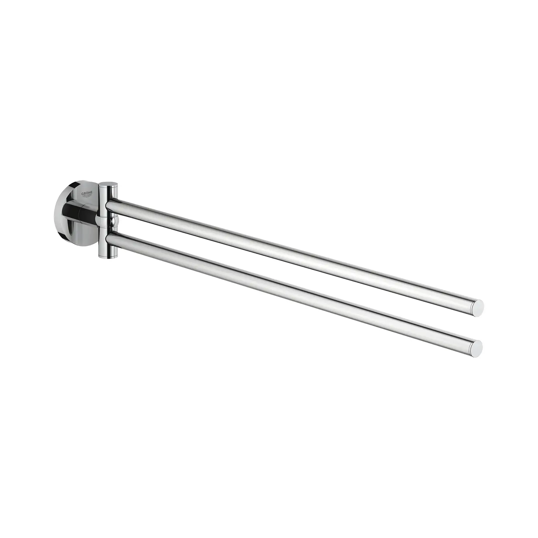 Тримач для рушників подвійний Start QuickFix Grohe 41183000 Chrome — вид на білому тлі