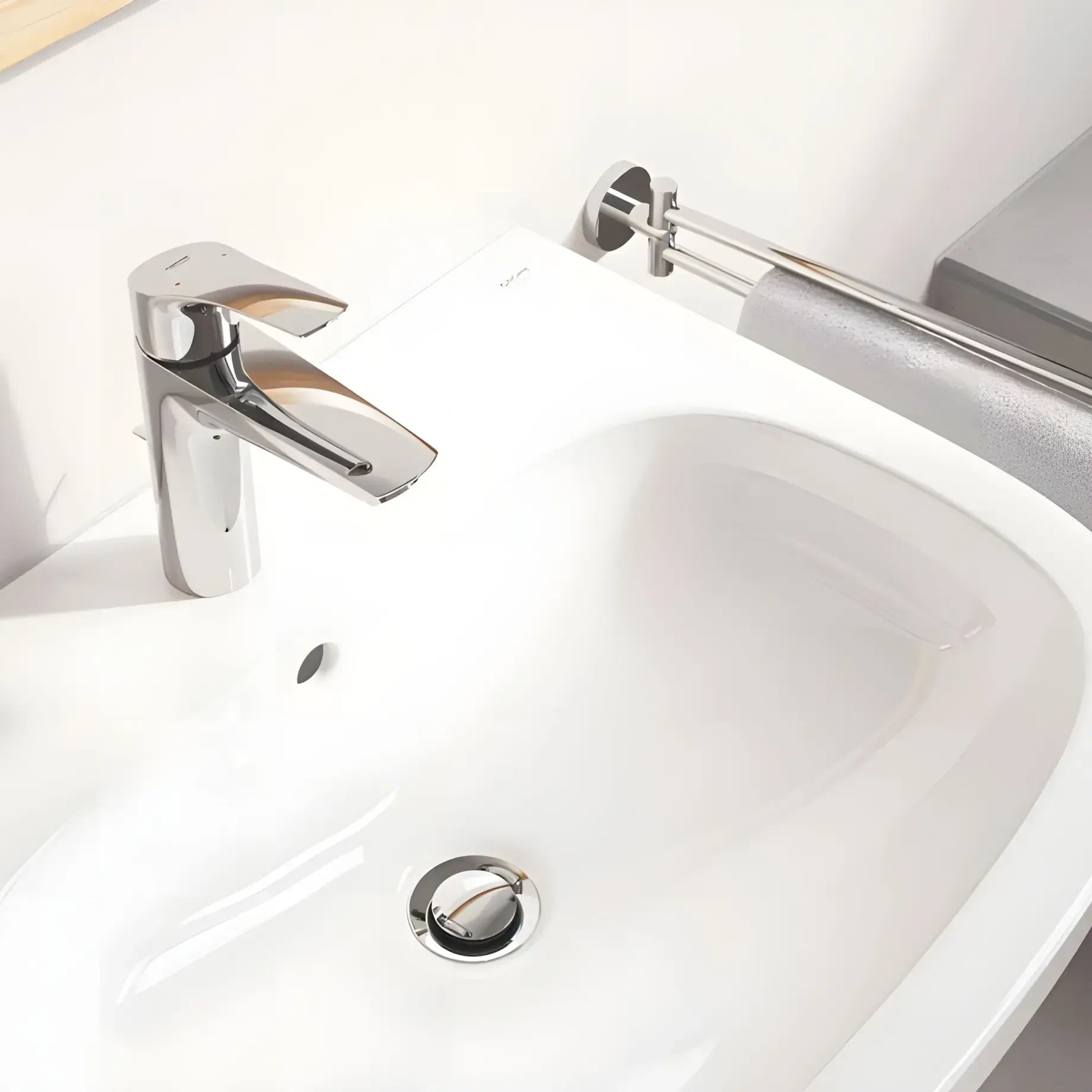 Тримач для рушників подвійний Start QuickFix Grohe 41183000 Chrome — вид спереду