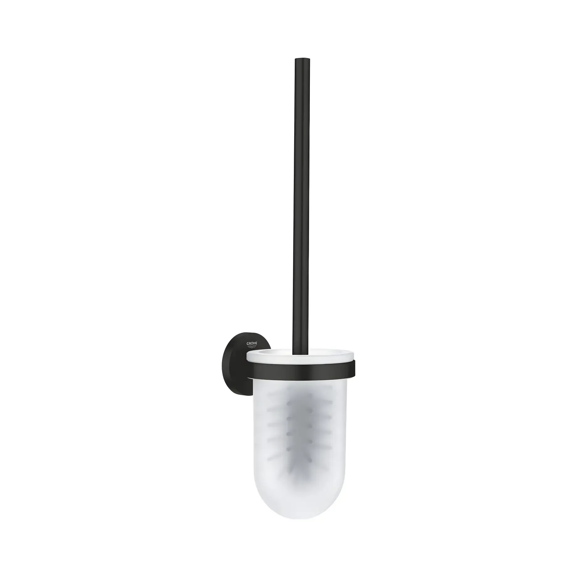 Щітка для унітазу Start QuickFix Grohe 411852430 Matt Black — вид на білому тлі