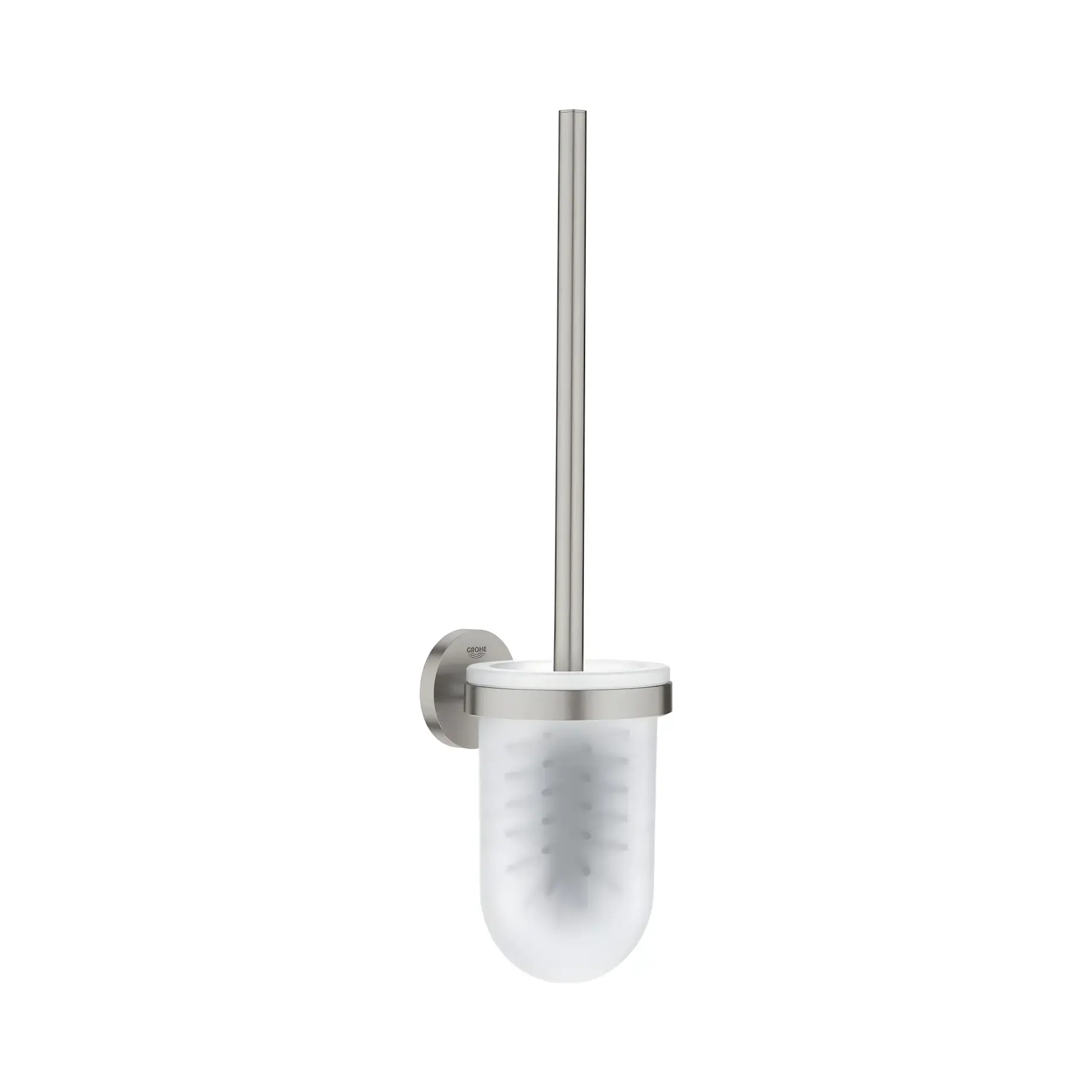 Щітка для унітазу Start QuickFix Grohe 41185DC0 Super Steel — вид на білому тлі