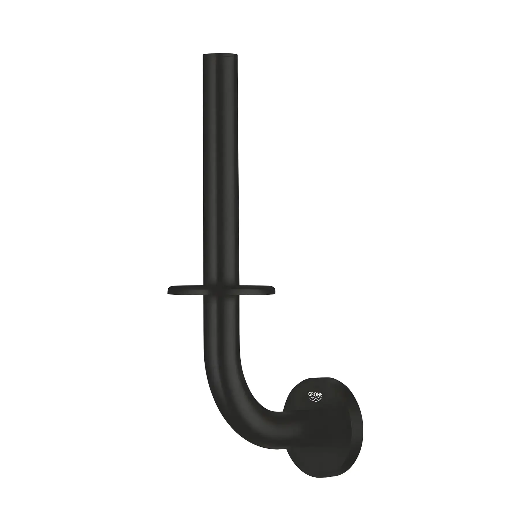 Тримач запасного рулону туалетного паперу Start QuickFix Grohe 411862430 Matt Black — вид спереду
