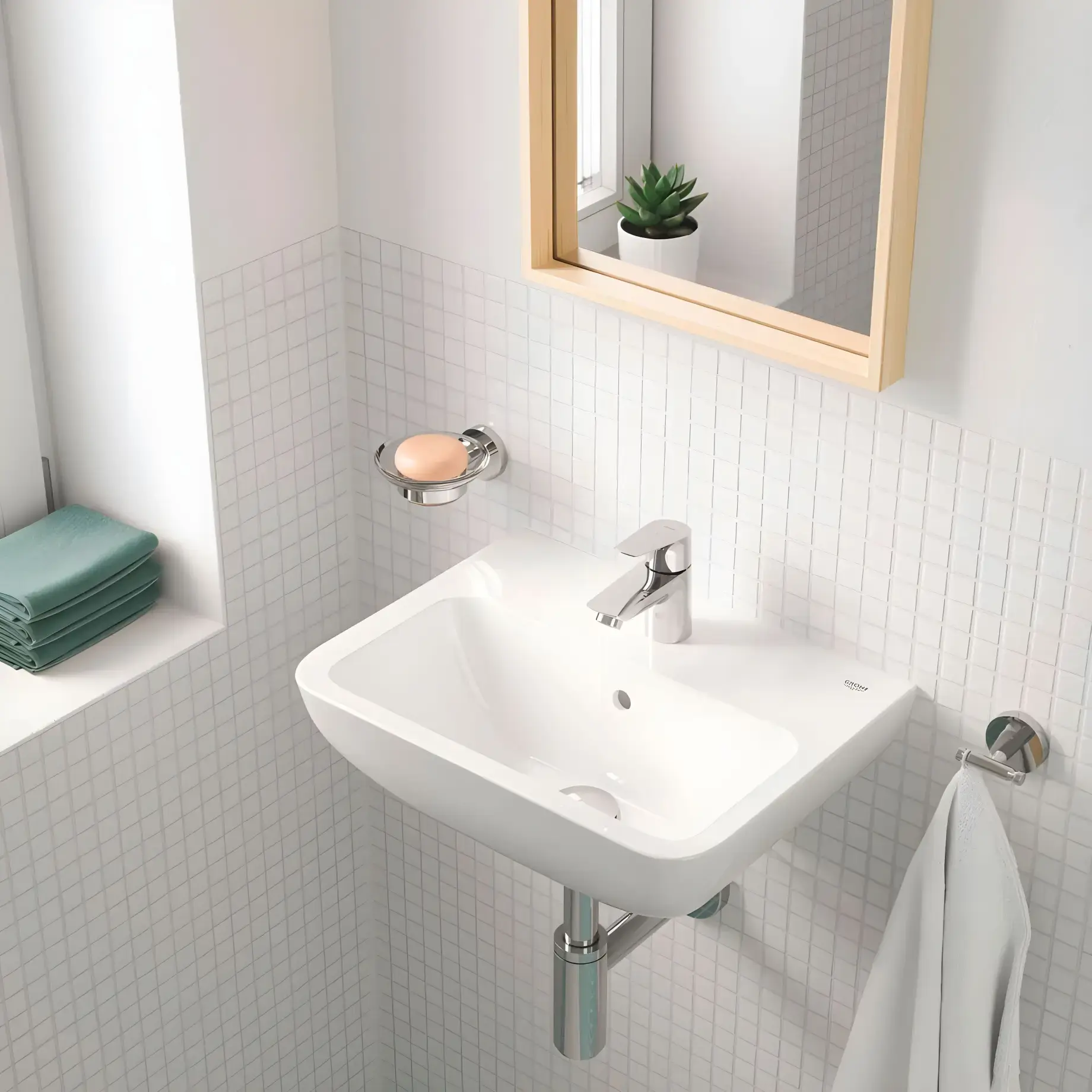 Мильниця Start QuickFix Grohe 41193000 Chrome — бічний ракурс