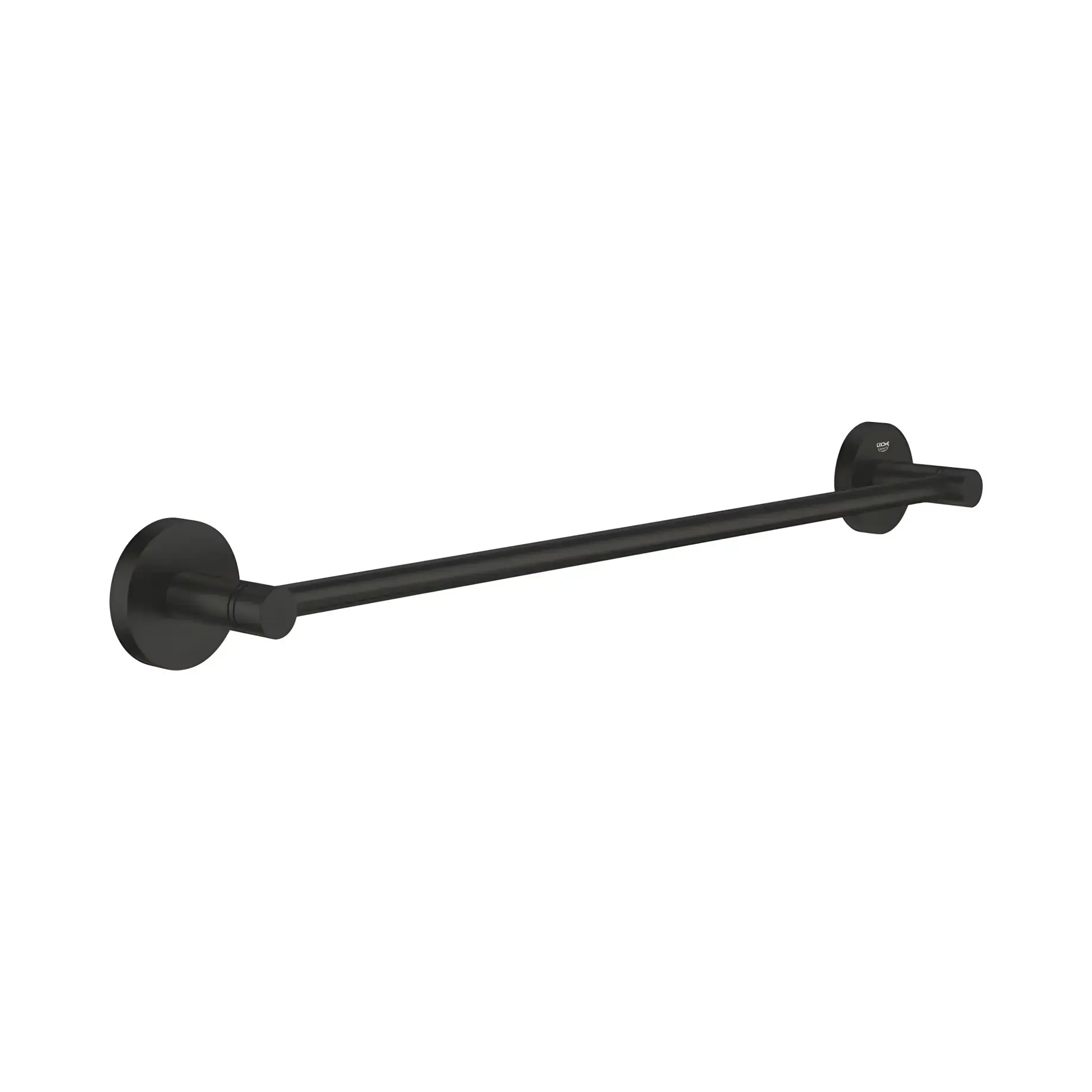Тримач для рушників 450 мм Start QuickFix Grohe 411972430 Matt Black — вид на білому тлі