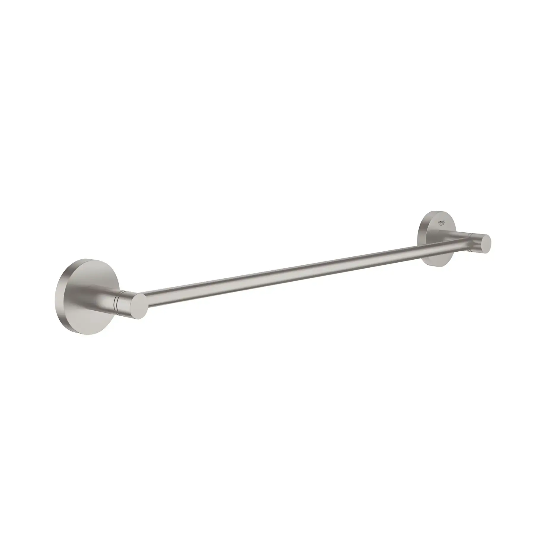 Тримач для рушників 450 мм Start QuickFix Grohe 41197DC0 Super Steel — вид на білому тлі