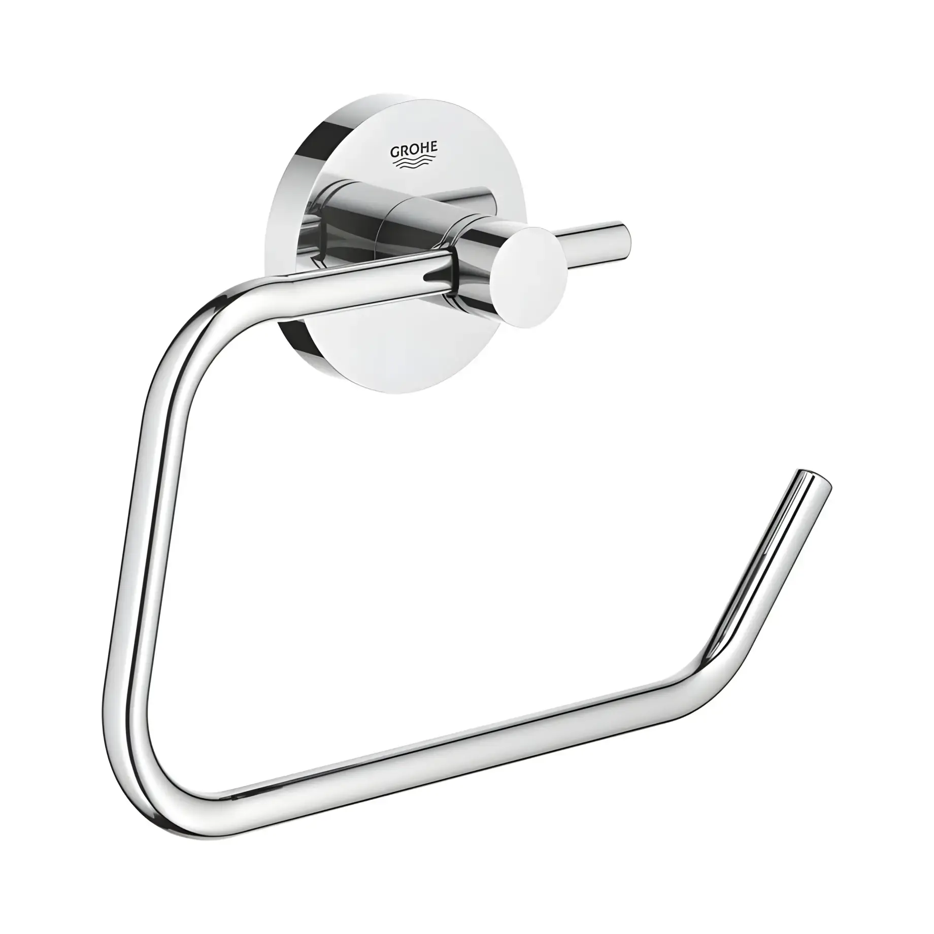 Тримач туалетного паперу без кришки Start QuickFix Grohe 41200000 Chrome — вид на білому тлі