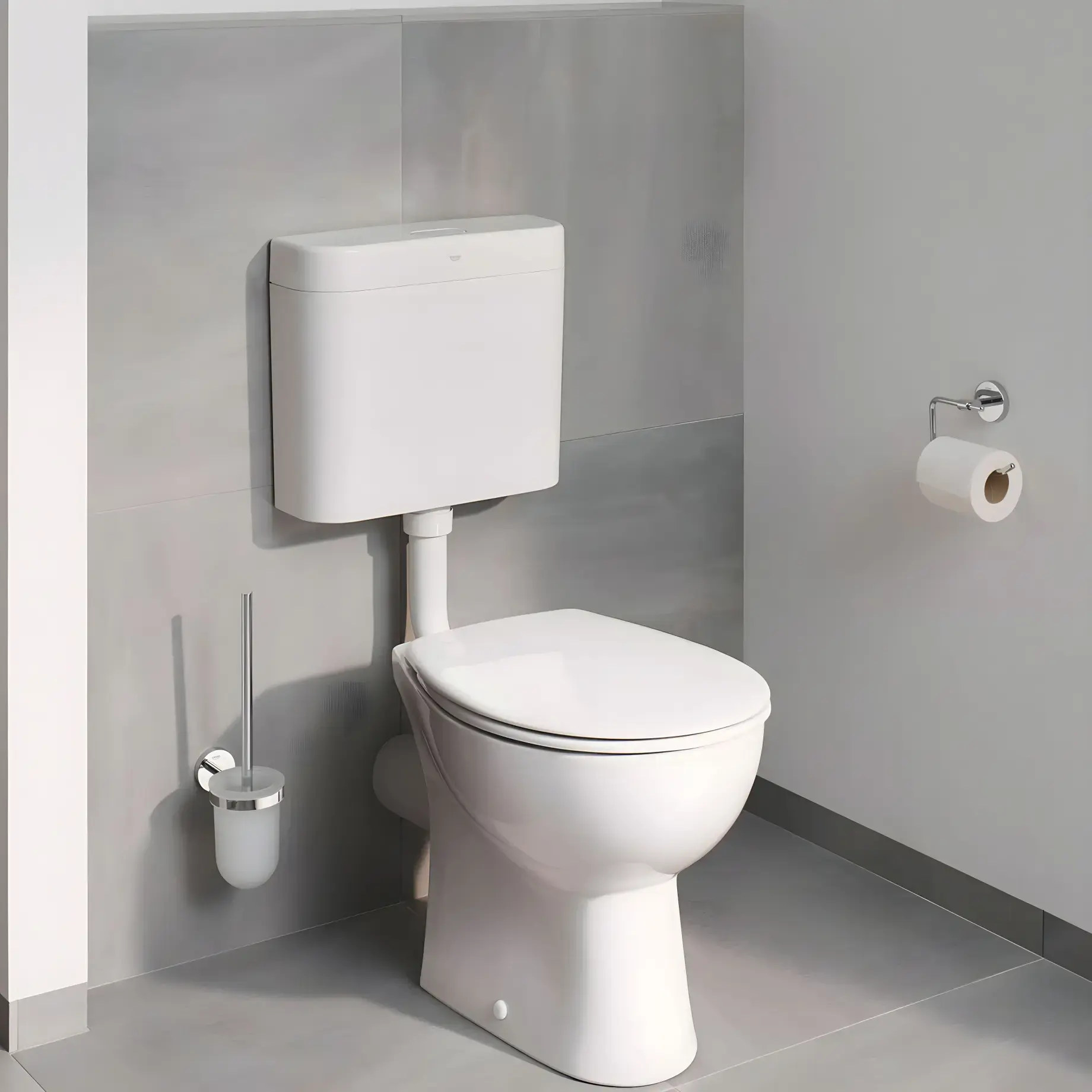 Держатель туалетной бумаги без крышки Start QuickFix Grohe 41200000 White Alpin — вид спереди