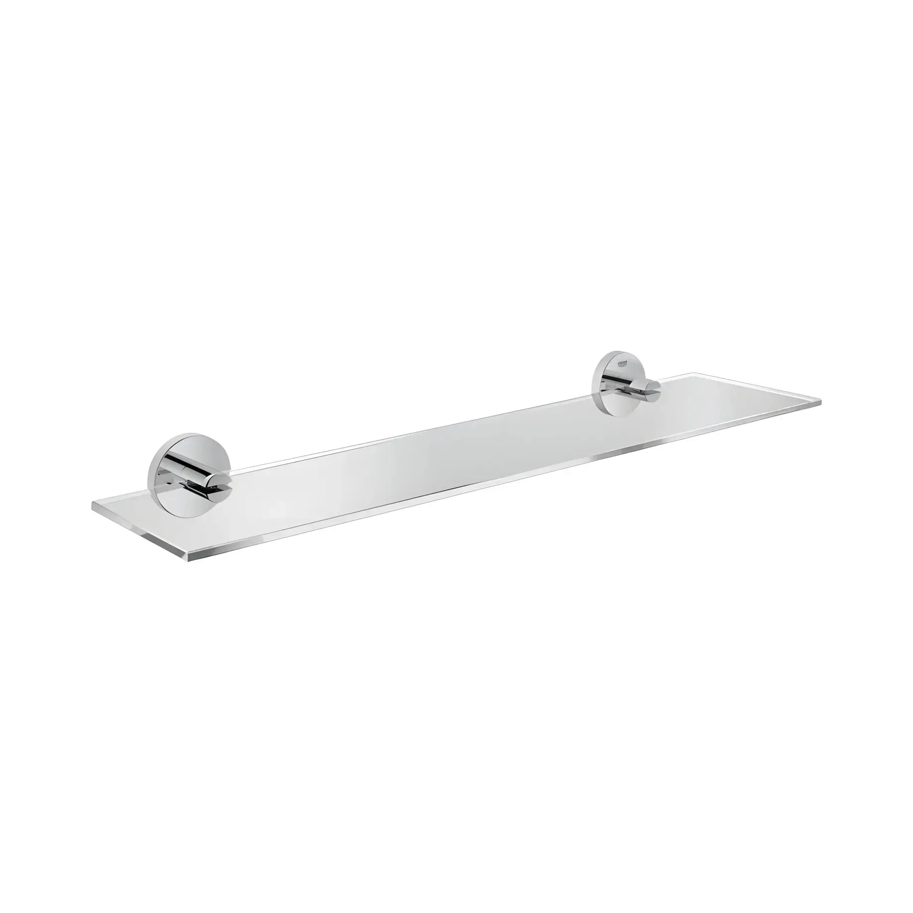 Поличка скляна 530 мм Start QuickFix Grohe 41202000 Chrome — вид на білому тлі