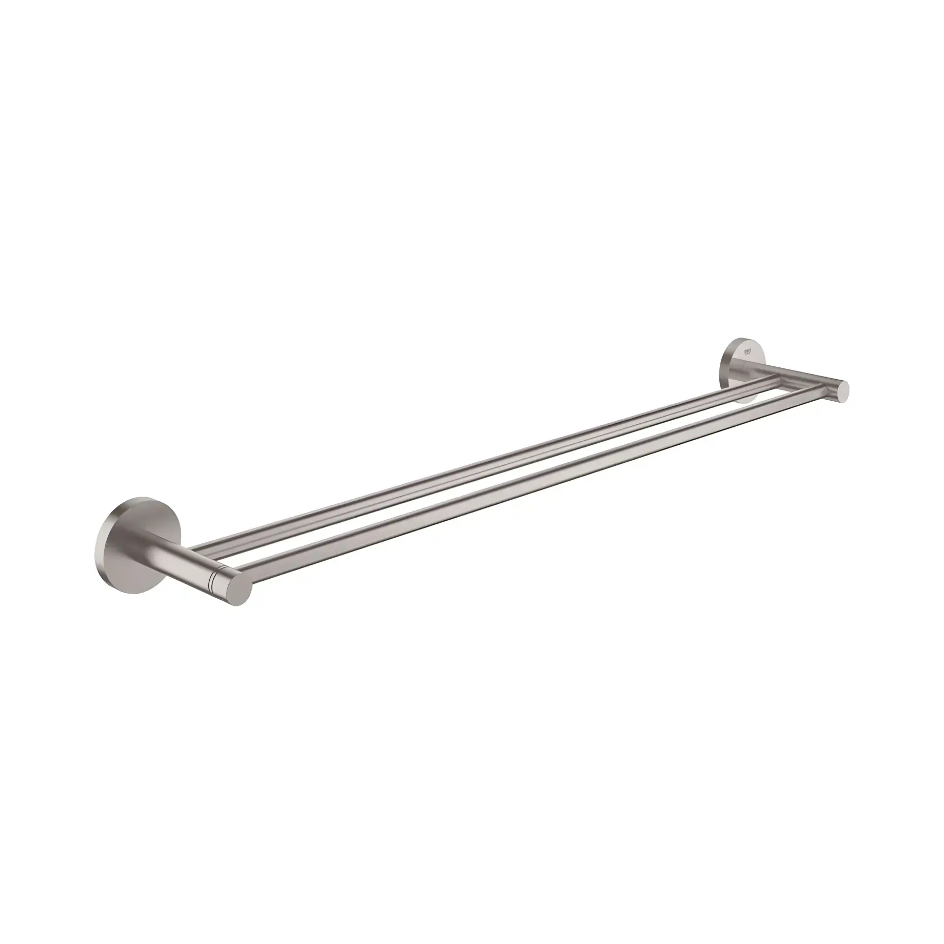 Держатель для полотенец двойной 600 мм Start QuickFix Grohe 41203DC0 — вид на белом фоне