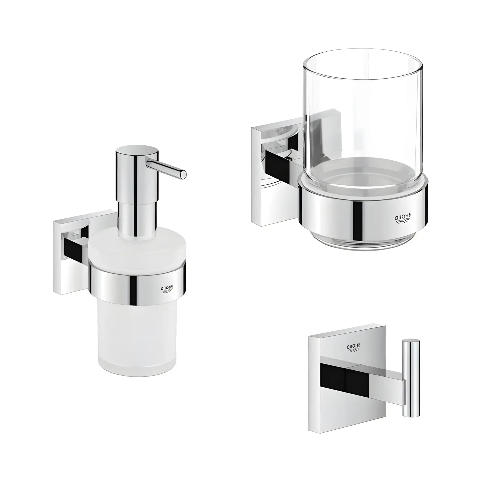 Набір аксесуарів Grohe Start Cube Grohe BF40961SC — вид на білому тлі
