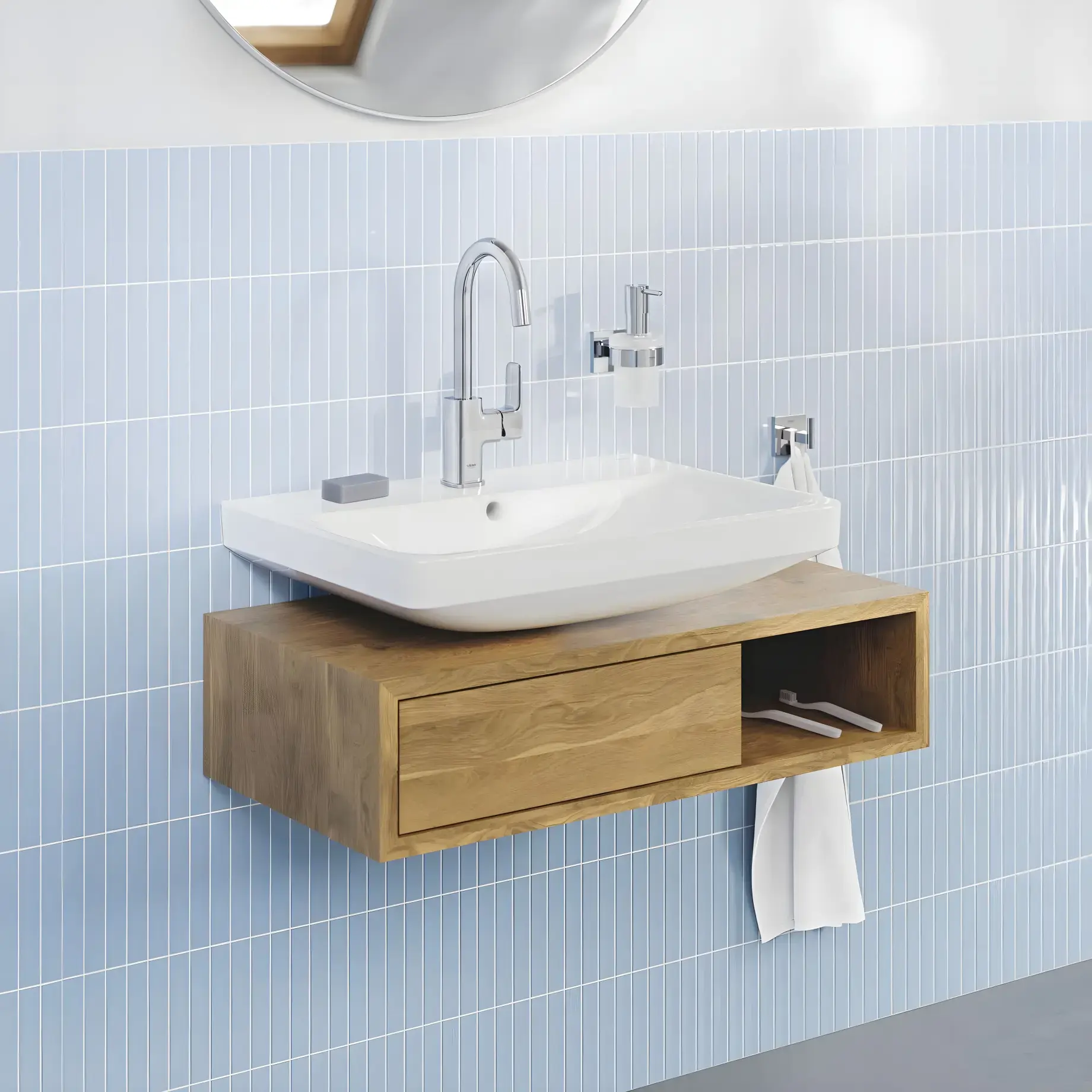 Набір аксесуарів Grohe Start Cube Grohe BF40961SC — бічний ракурс