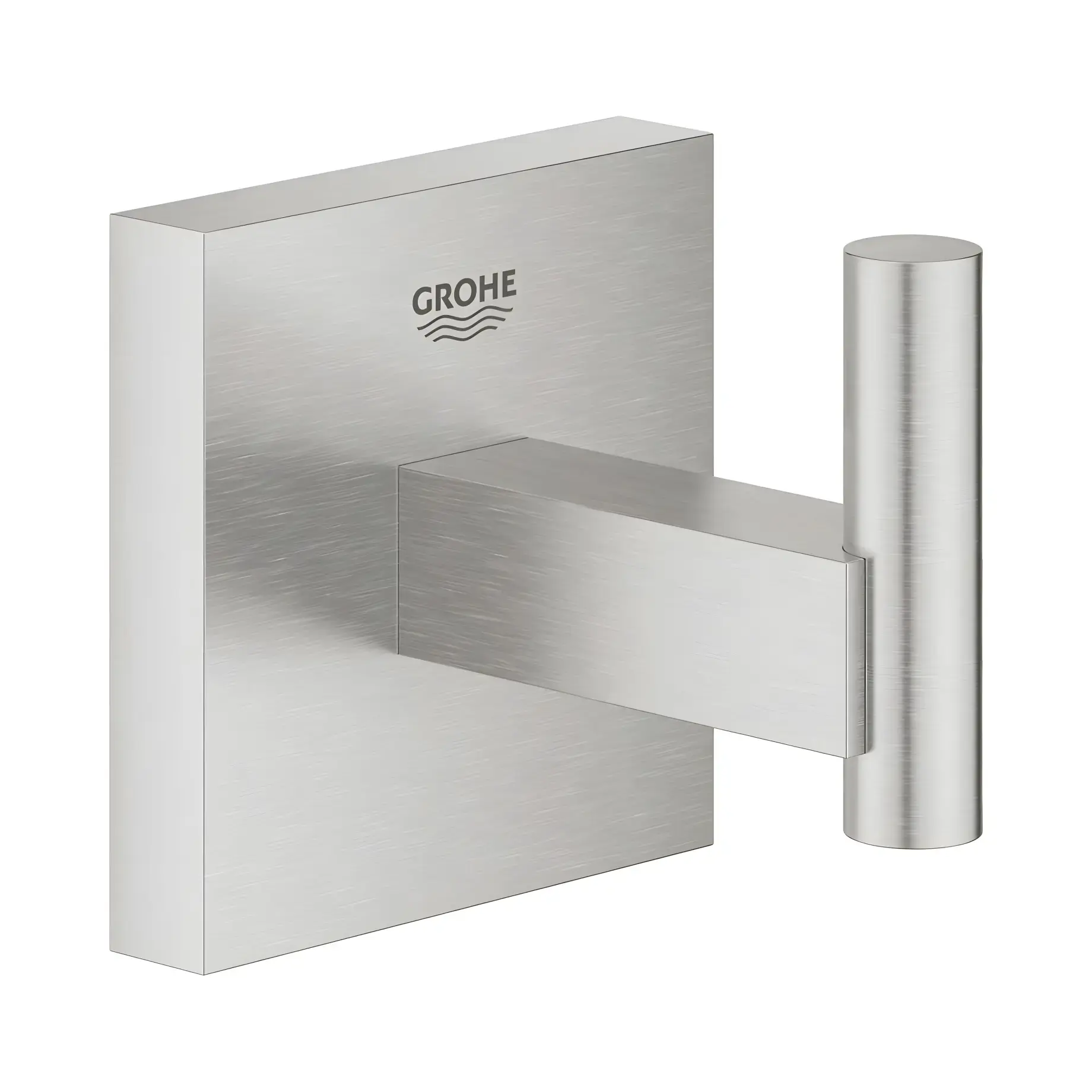 Гачок Start Cube QuickFix Grohe 40961DC0 Super Steel — вид на білому тлі