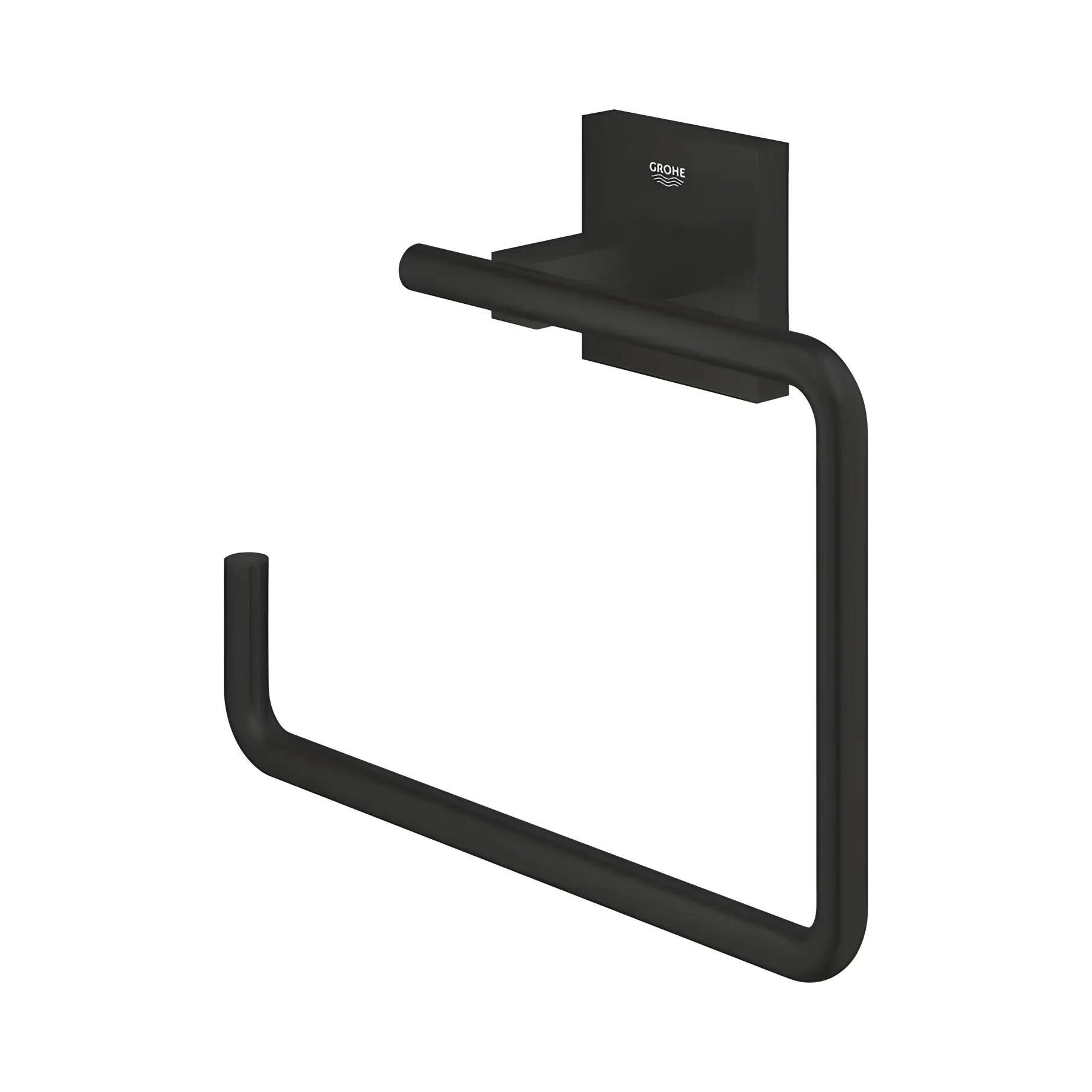 Тримач для рушників Start Cube QuickFix Grohe 409752430 Matt Black — вид спереду