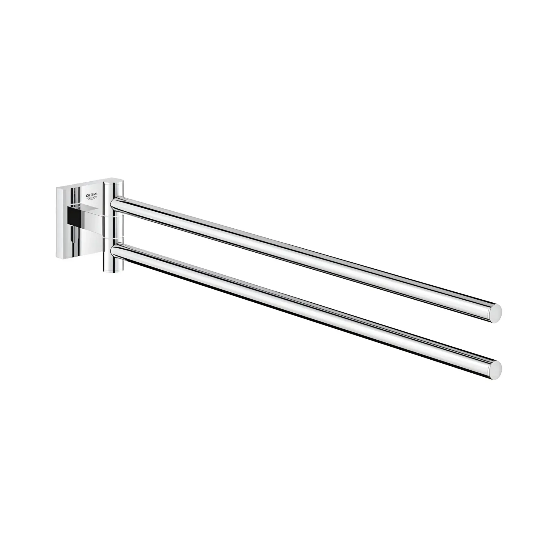 Тримач для рушників подвійний Start Cube QuickFix Grohe 40976000 Chrome — вид на білому тлі