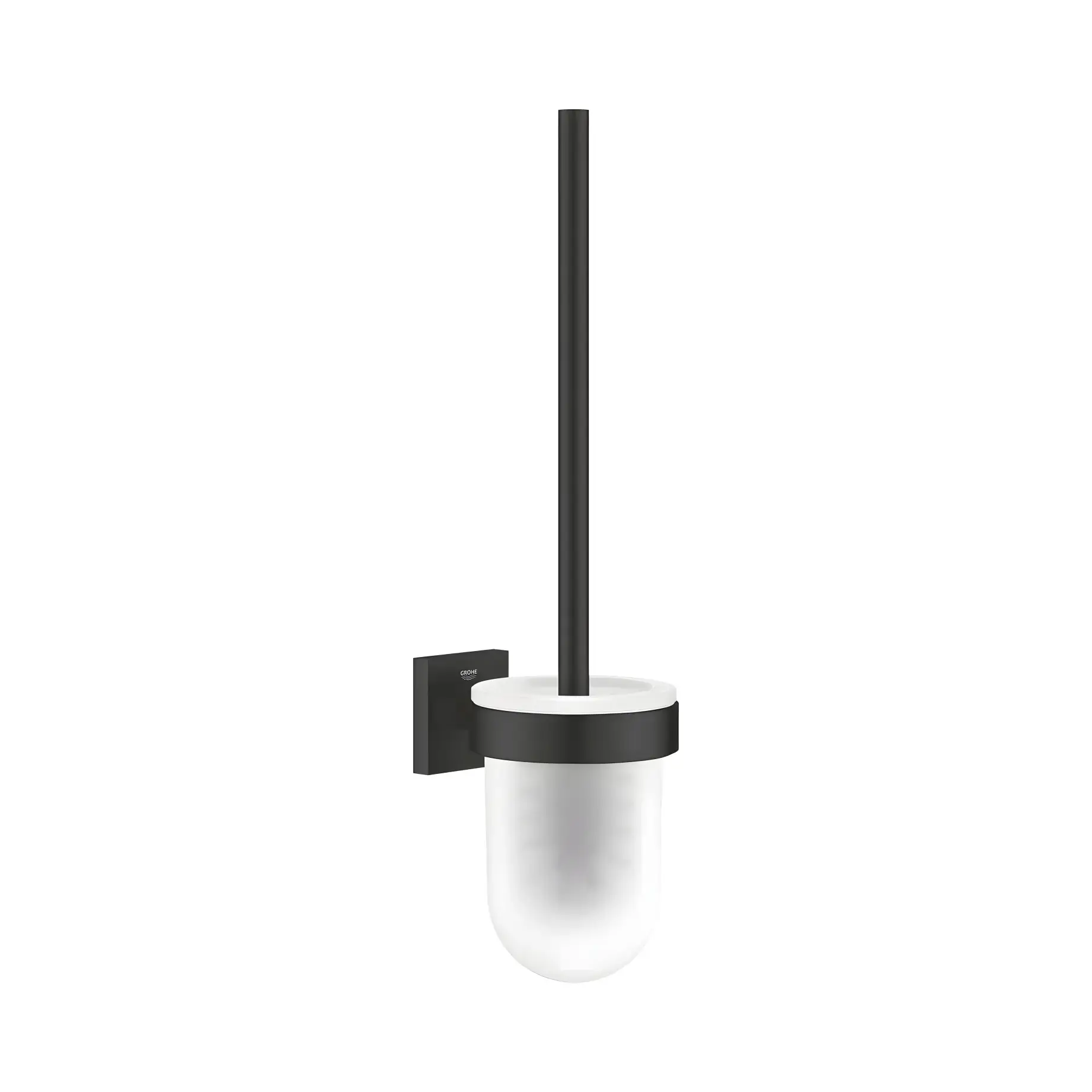 Щітка для унітазу Start Cube QuickFix Grohe 409772430 Matt Black — вид на білому тлі