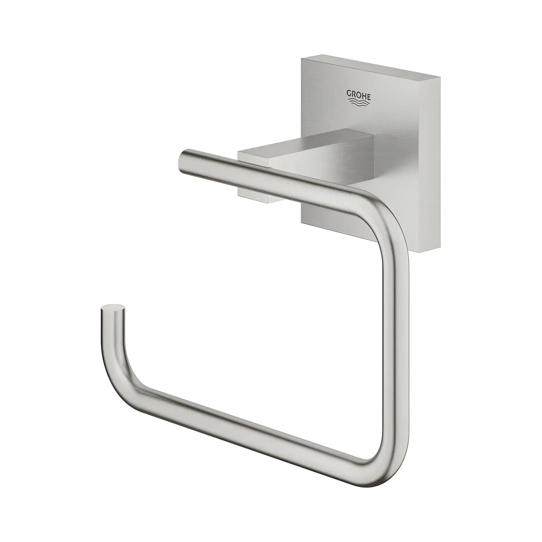 Тримач для туалетного паперу без кришки Start Cube QuickFix Grohe 40978DC0 Super Steel — вид спереду