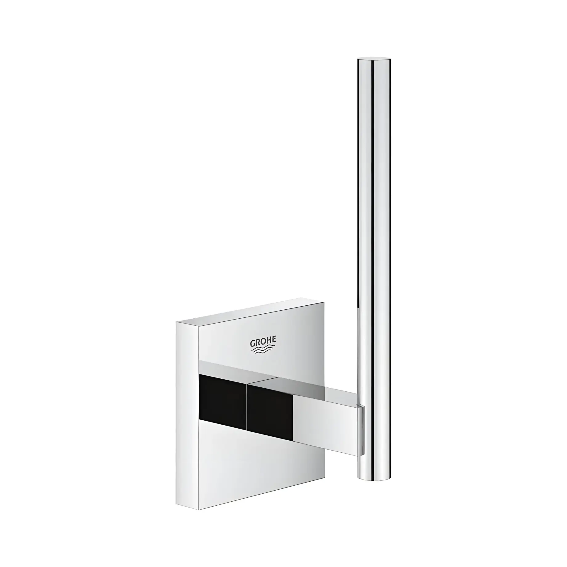 Тримач для запасного рулону туалетного паперу Start Cube QuickFix Grohe 40979000 Chrome — вид на білому тлі