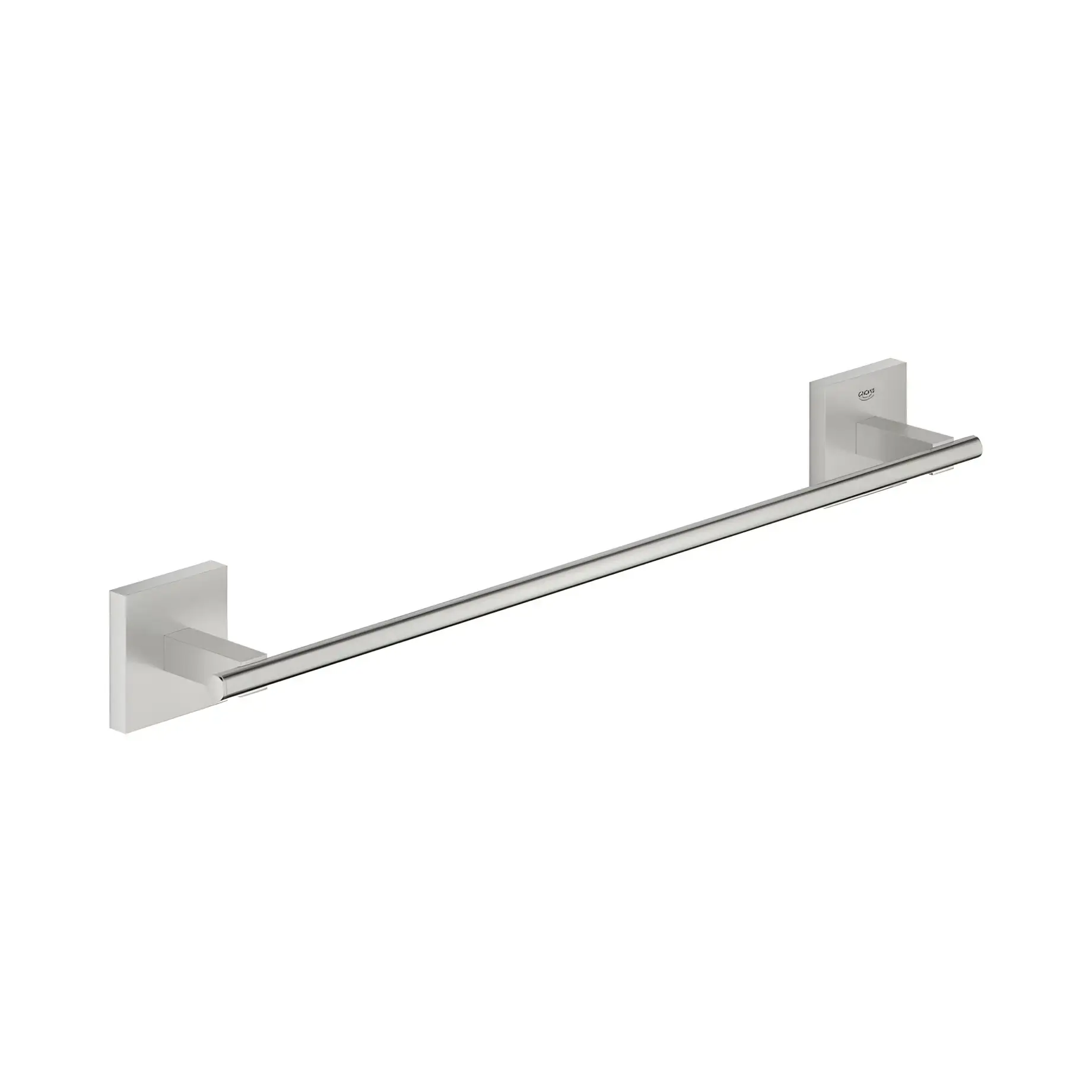 Тримач для рушника 450 мм Start Cube QuickFix Grohe 40987DC0 Super Steel — вид на білому тлі