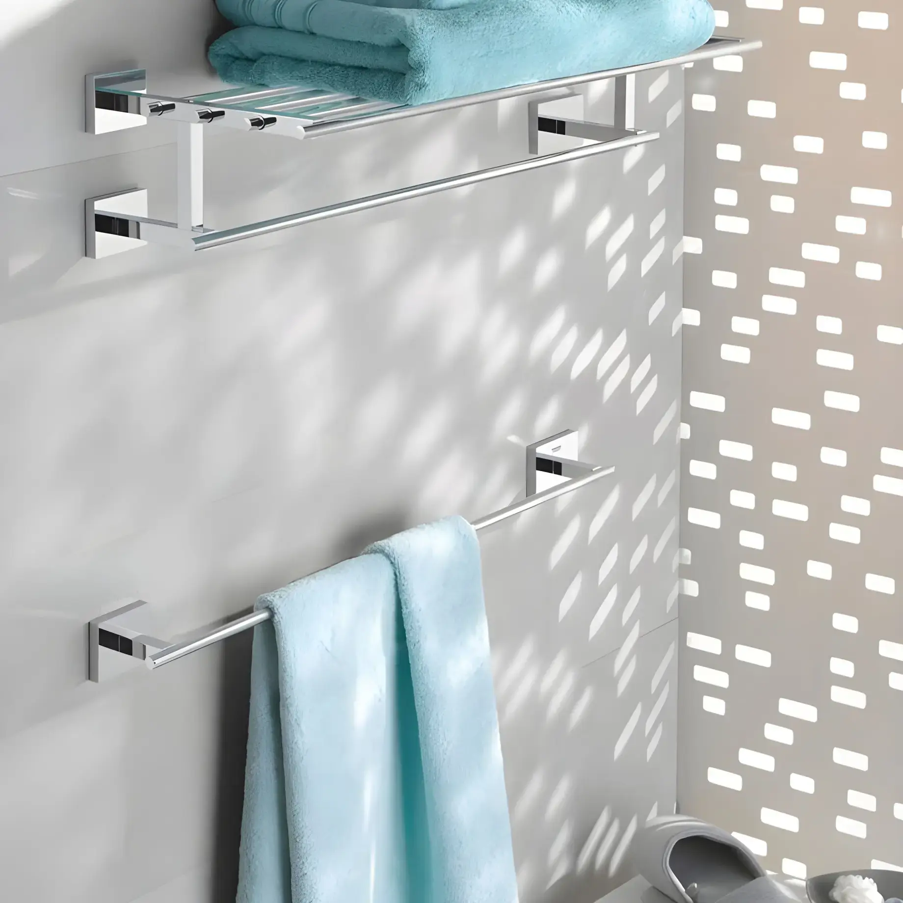 Тримач для рушника 600 мм Start Cube QuickFix Grohe 41089000 Chrome — вид спереду