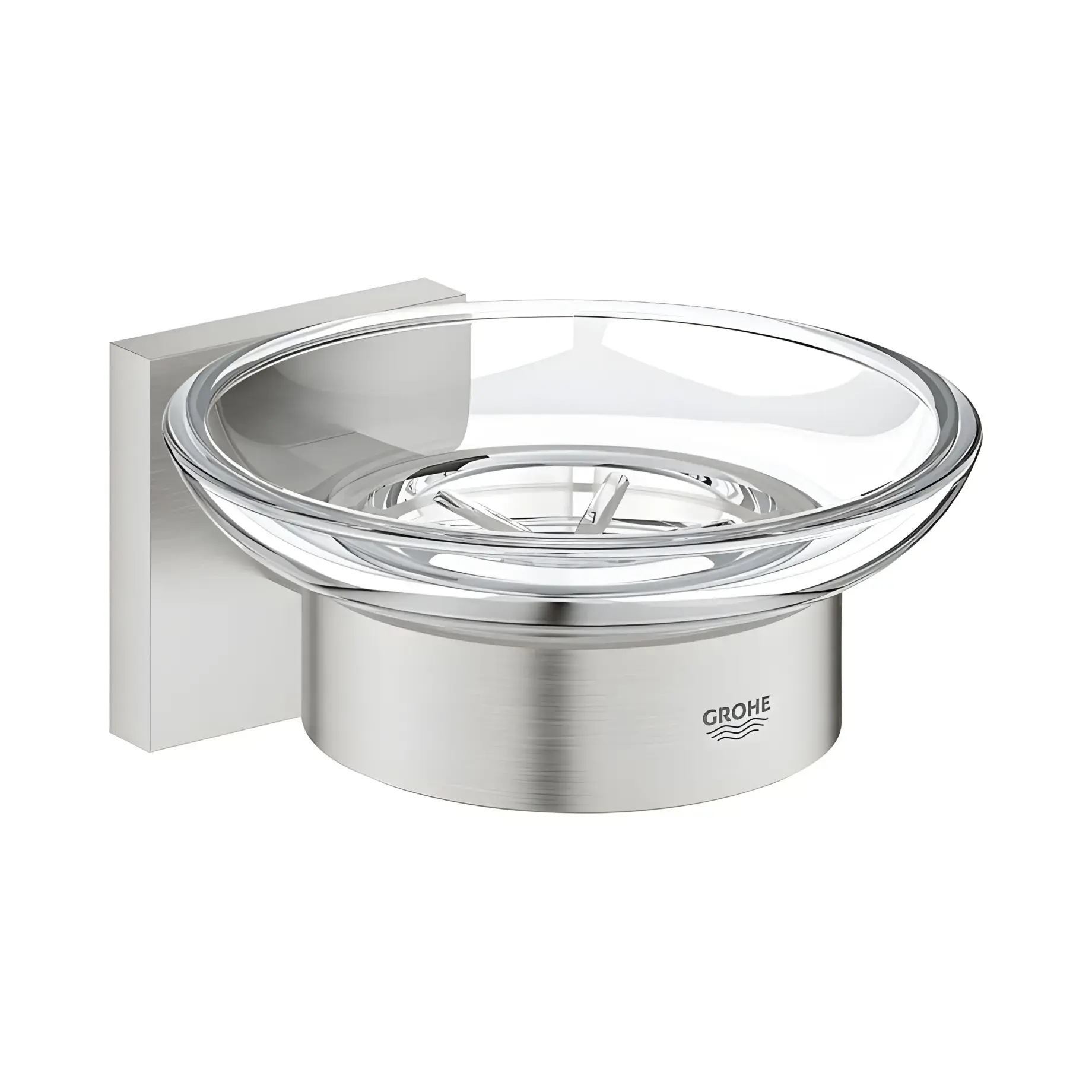 Мыльница настенная Start Cube QuickFix Grohe 41096DC0 — вид на белом фоне