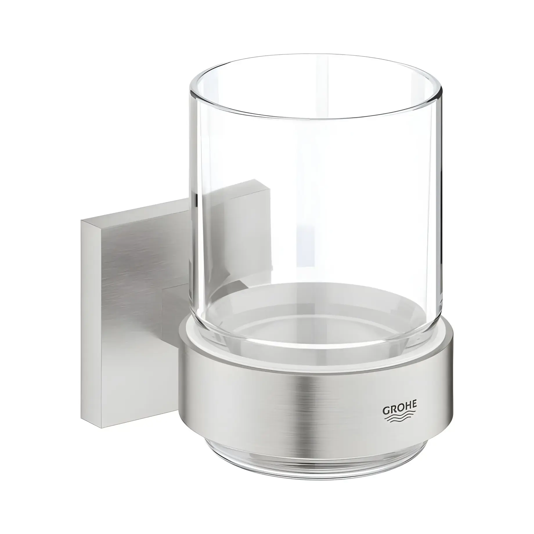 Стакан для зубных щеток Start Cube QuickFix Grohe 41097DC0 — вид на белом фоне