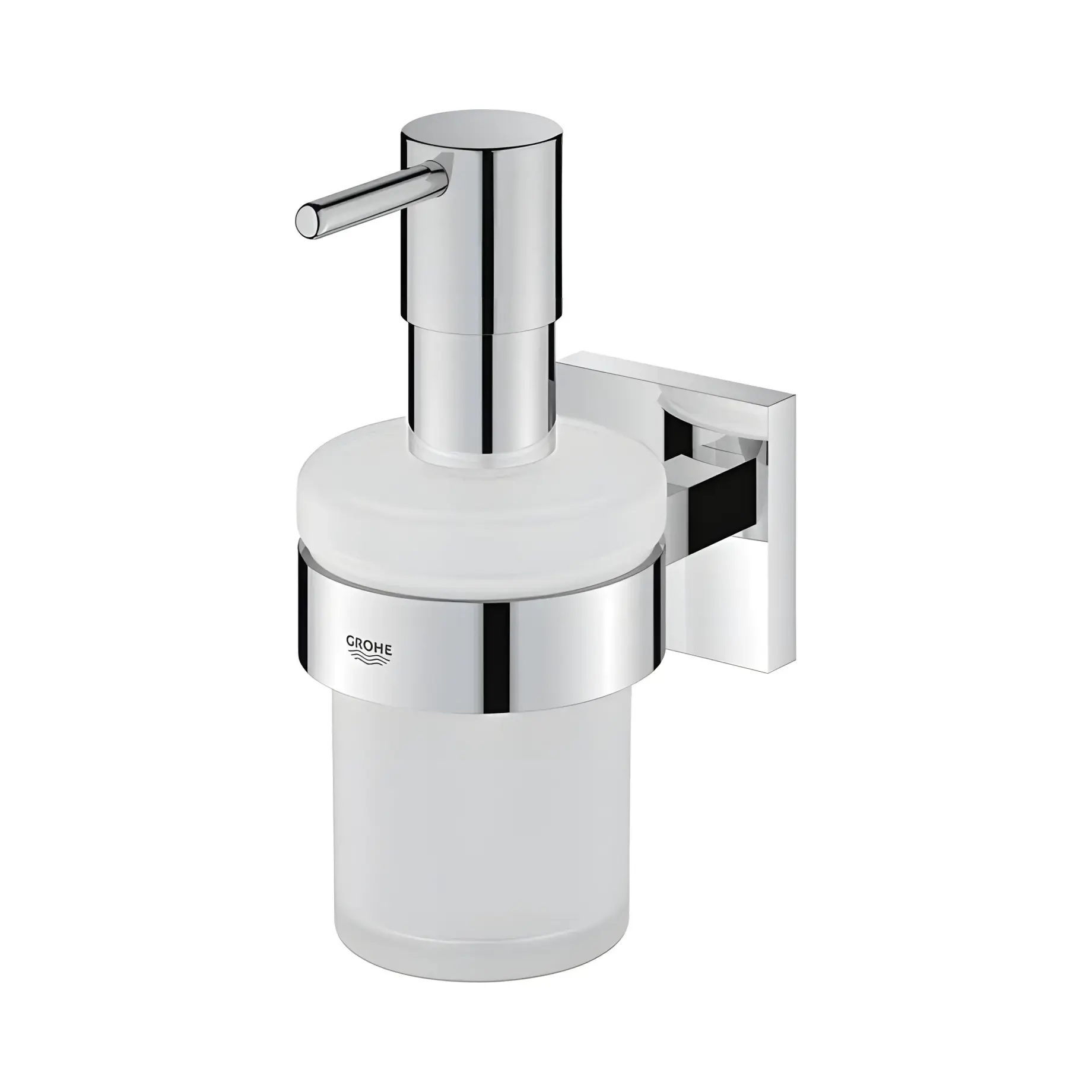 Дозатор для рідкого мила Start Cube QuickFix Grohe 41098000 Chrome — вид спереду