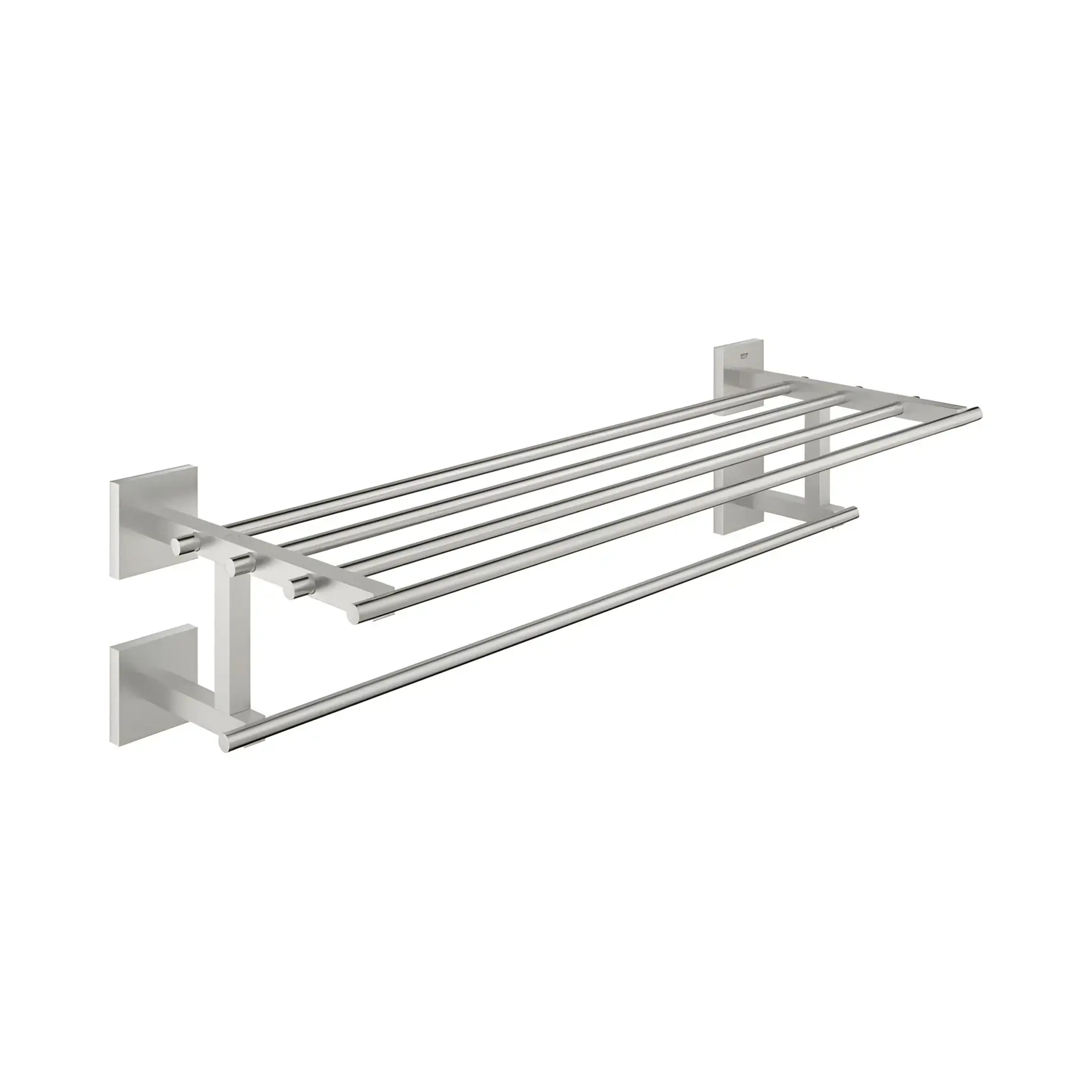 Полиця для рушників Start Cube QuickFix Grohe 41099DC0 Super Steel — вид на білому тлі