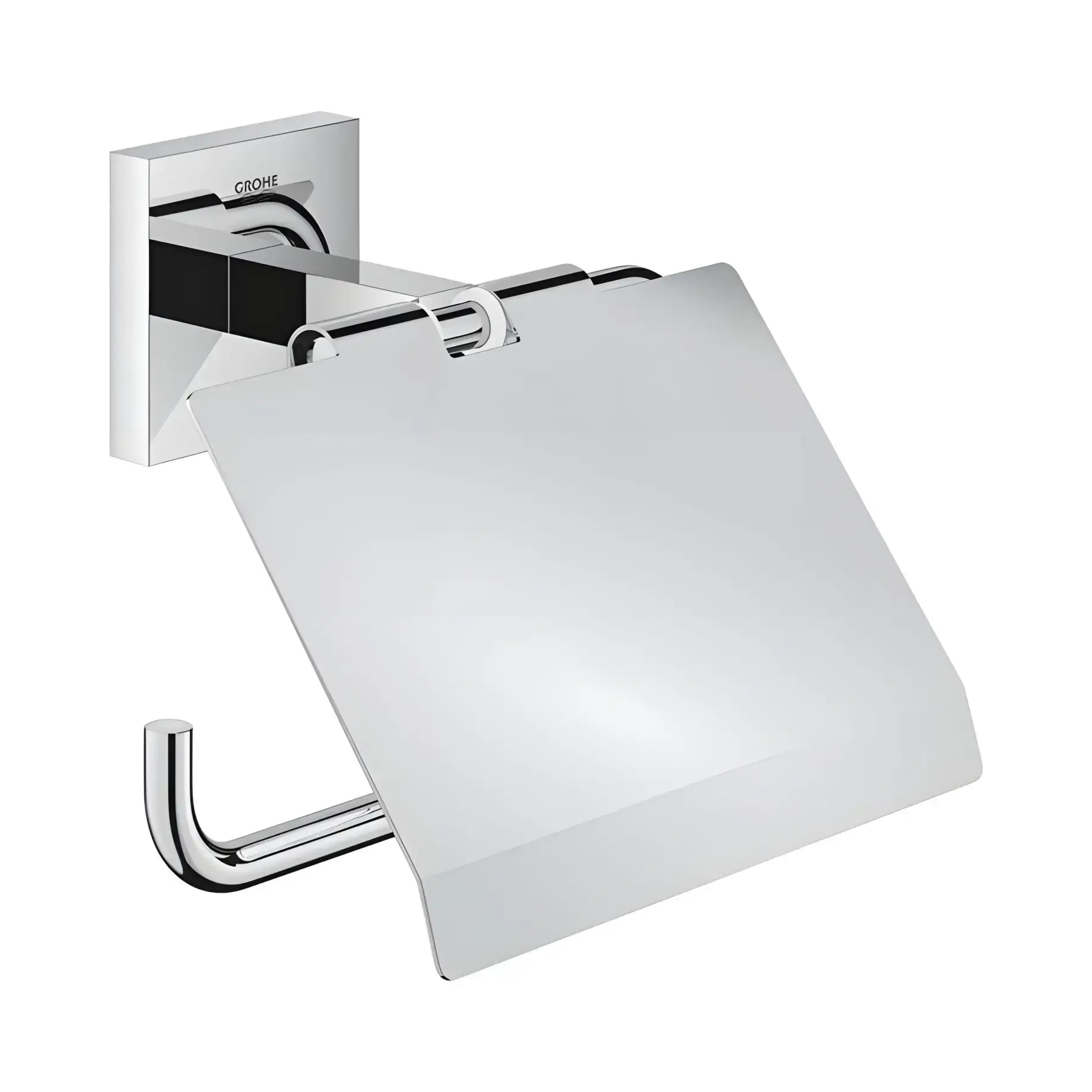 Тримач для туалетного паперу Start Cube QuickFix Grohe 41102000 Chrome — вид на білому тлі
