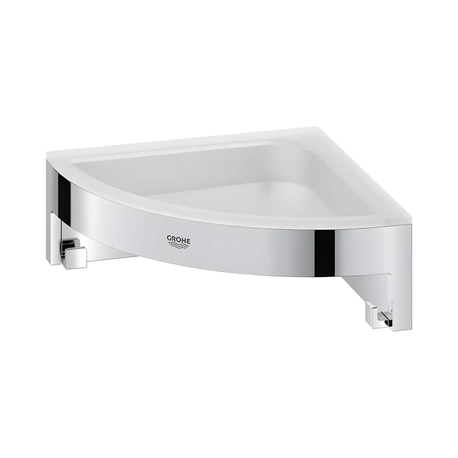Поличка кутова Start Cube QuickFix Grohe 41106000 Chrome — вид спереду