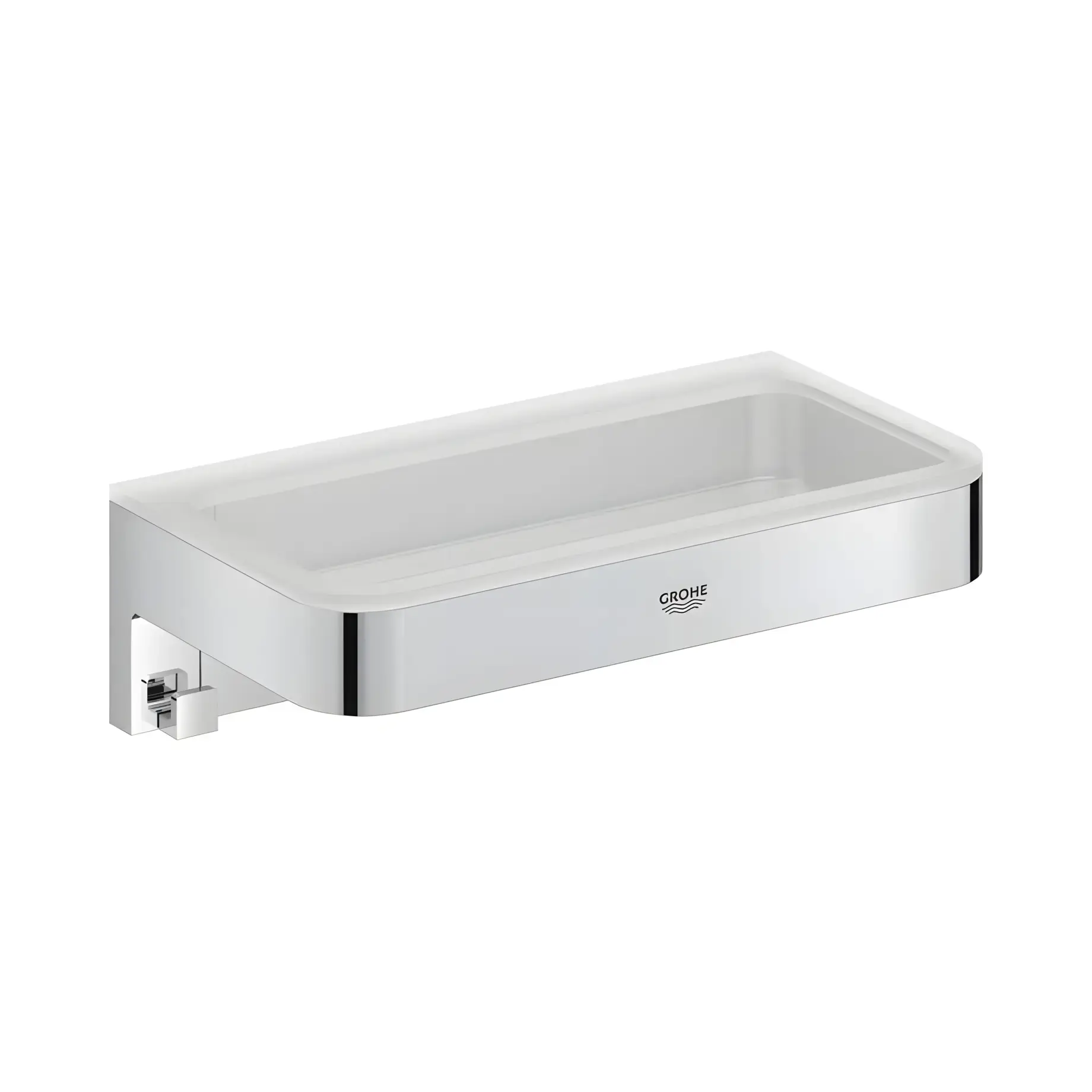Поличка для душу Start Cube QuickFix Grohe 41107000 Chrome — вид на білому тлі