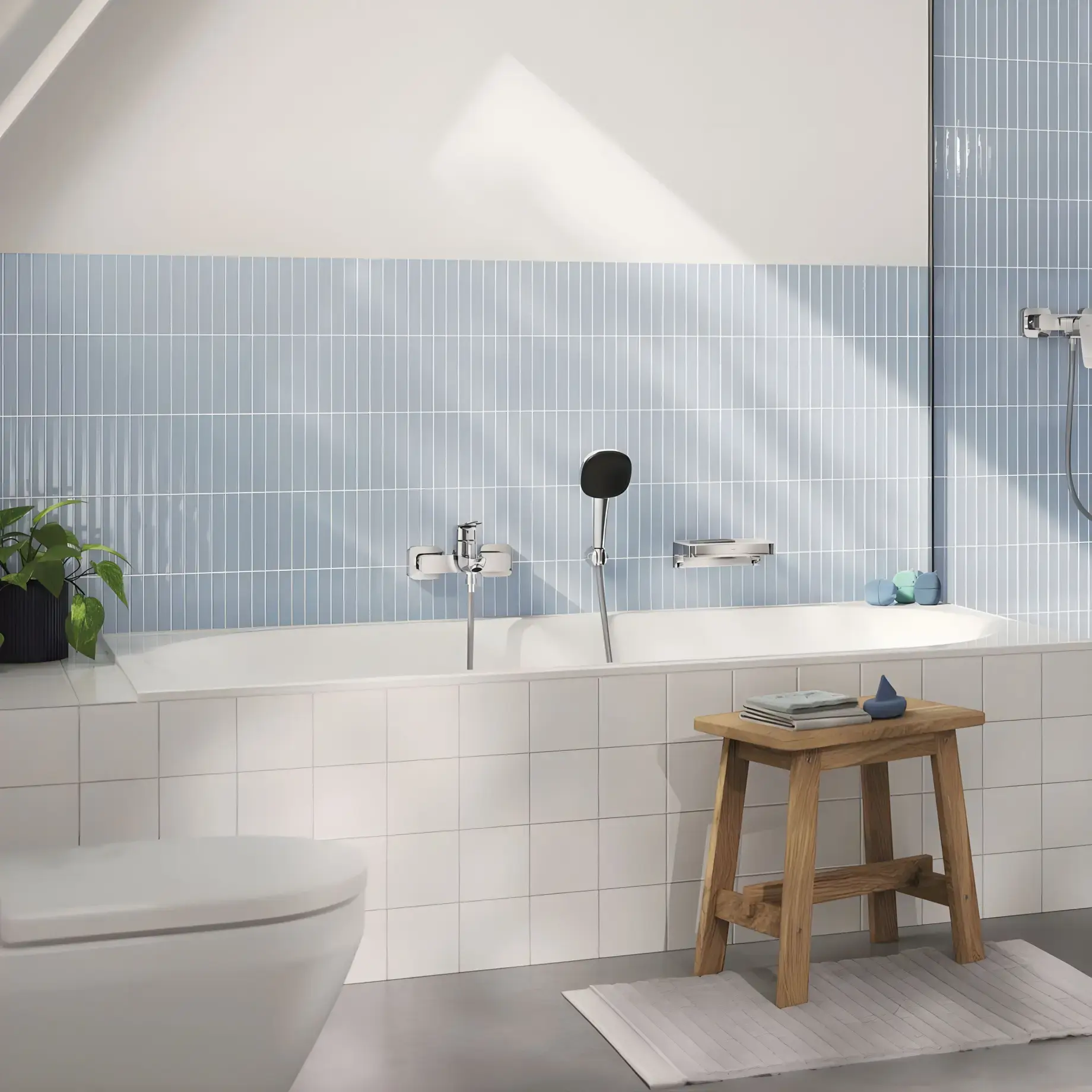 Поличка для душу Start Cube QuickFix Grohe 41107000 Chrome — вид спереду