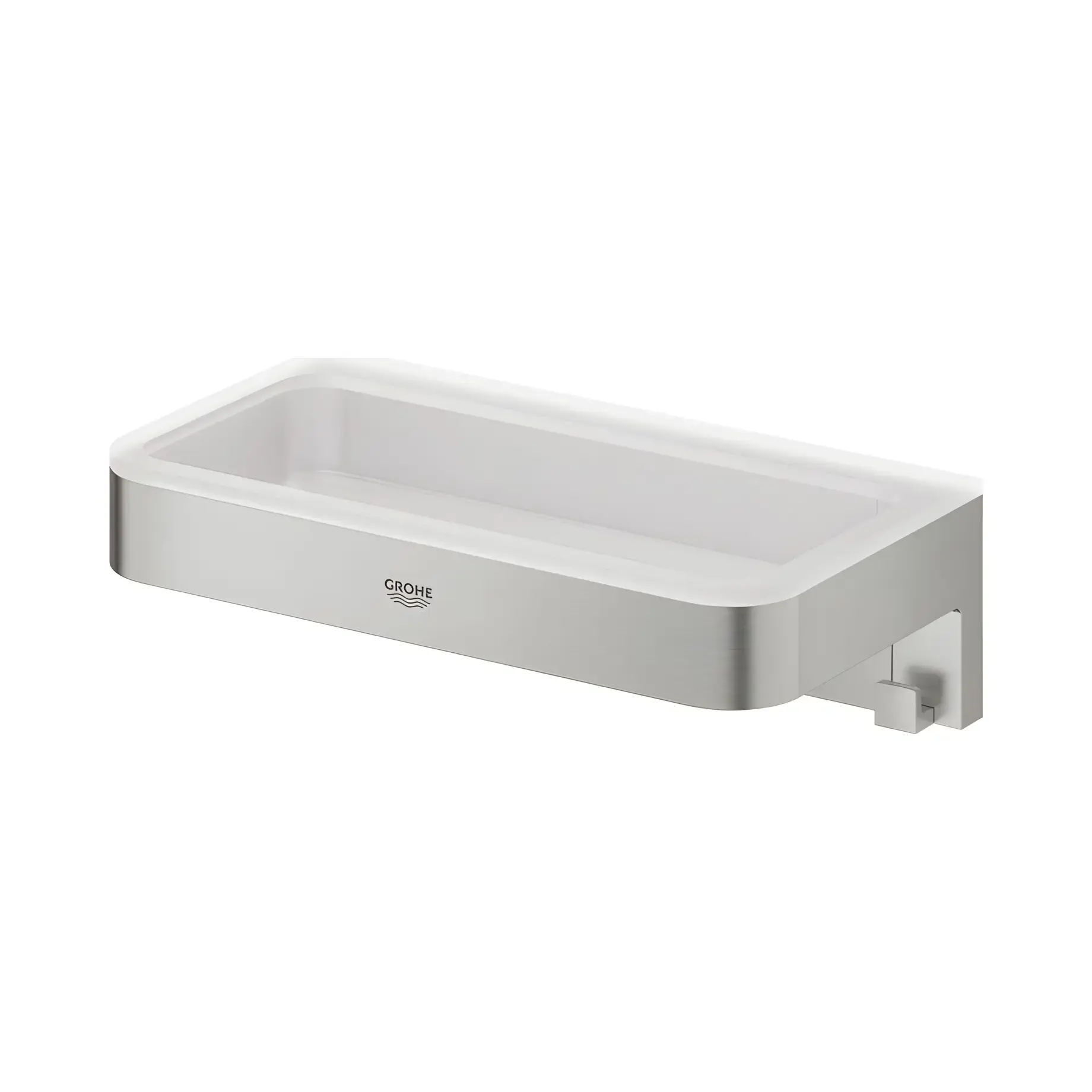 Поличка для душу Start Cube QuickFix Grohe 41107DC0 Super Steel — вид спереду