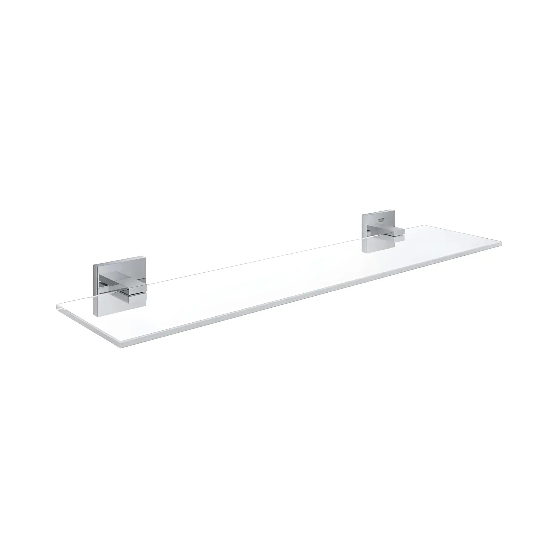 Поличка скляна 530 мм Start Cube QuickFix Grohe 41109000 Chrome — вид на білому тлі