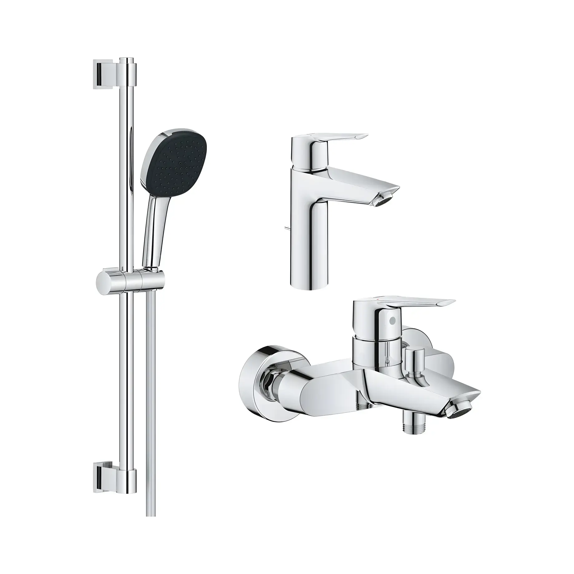 Набір змішувачів для ванни 3 в 1 Start QuickFix Grohe UA202301MQ — вид на білому тлі