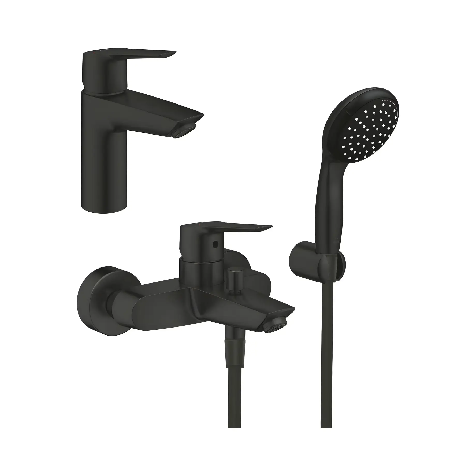 Набір змішувачів для ванни 3 в 1 Start QuickFix ColdStart Grohe UA303301SQ — вид на білому тлі