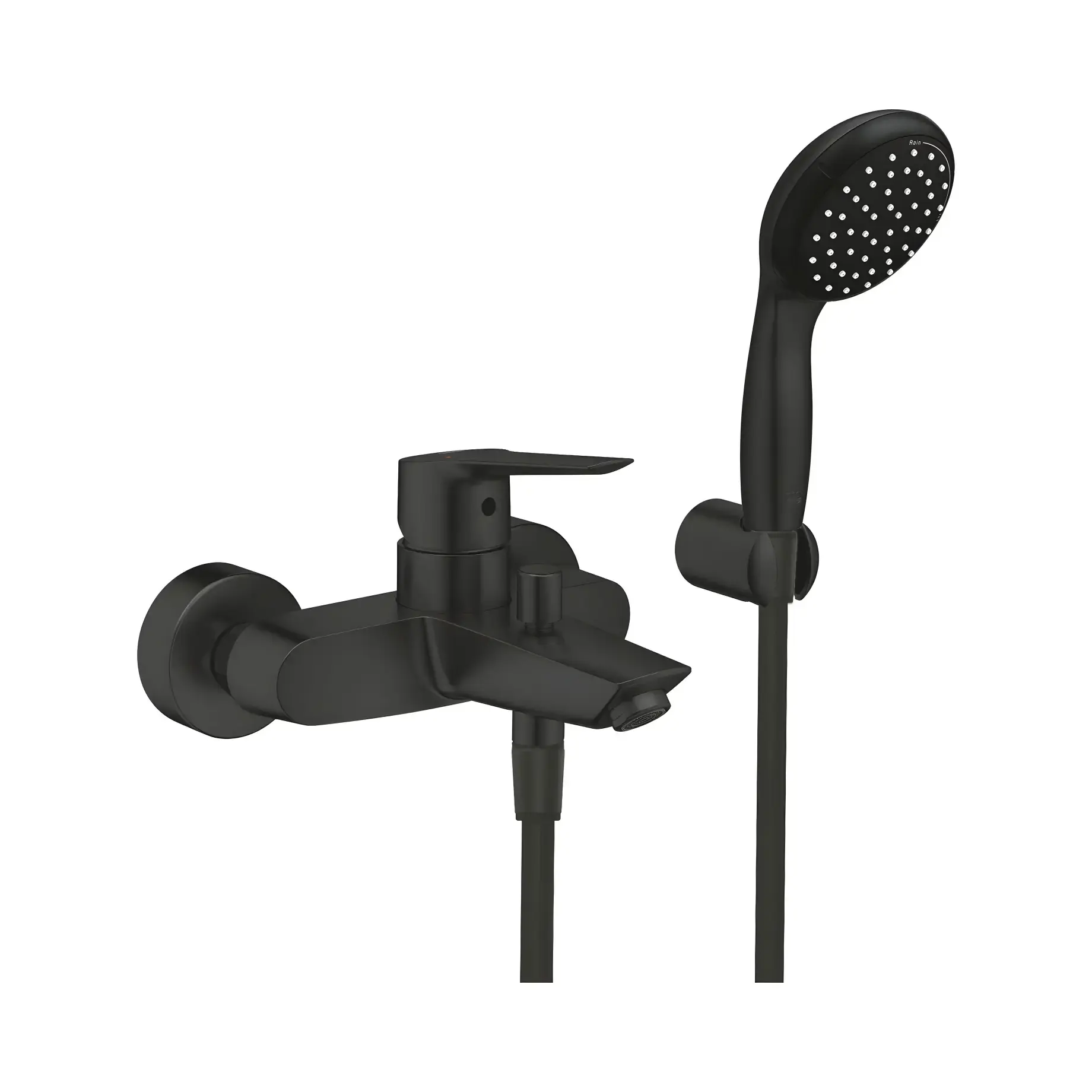 Змішувач для ванни Start QuickFix з душовим гарнітуром Grohe UA30330701 — вид на білому тлі