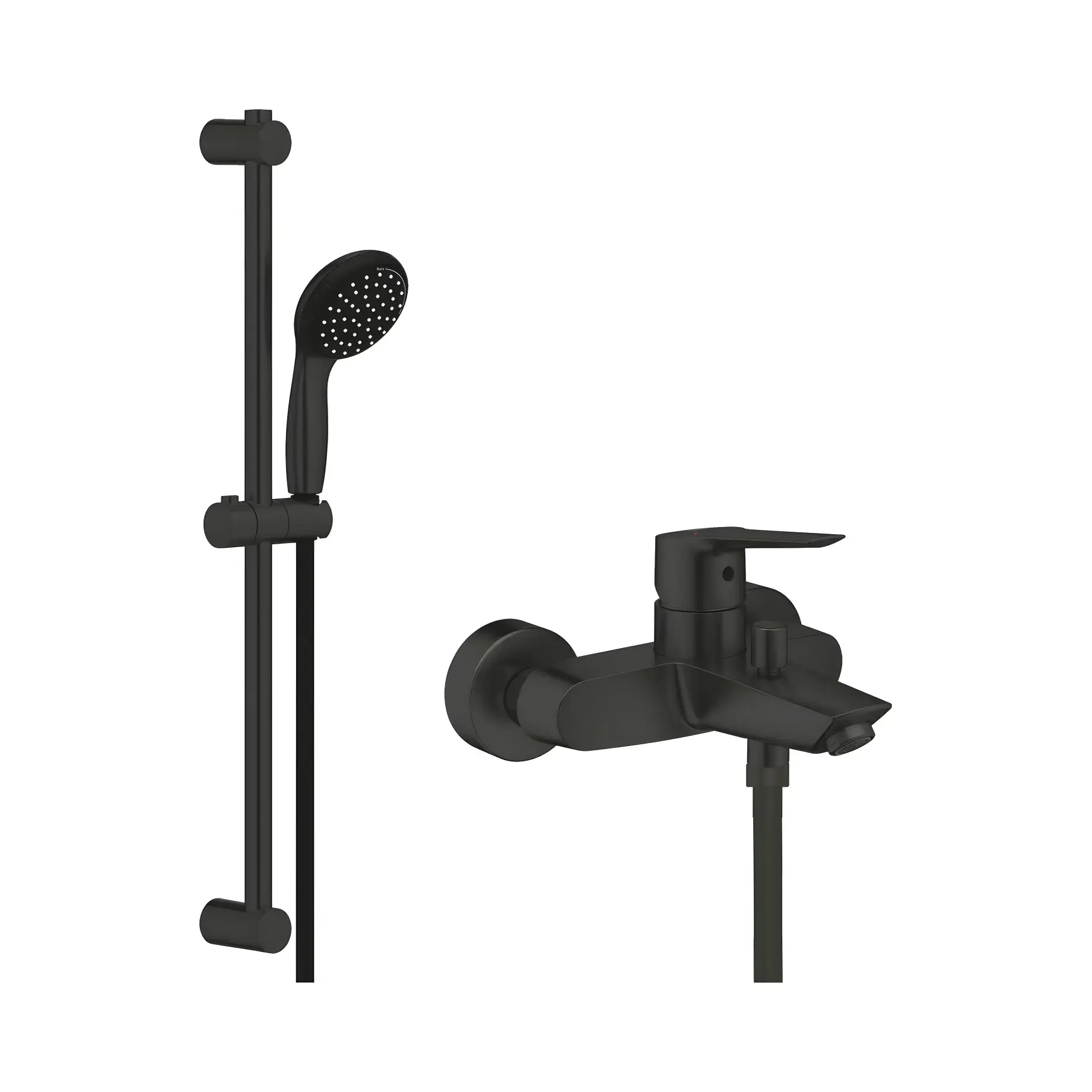 Змішувач для ванни Start QuickFix з душовим гарнітуром Grohe UA30330702 — вид на білому тлі