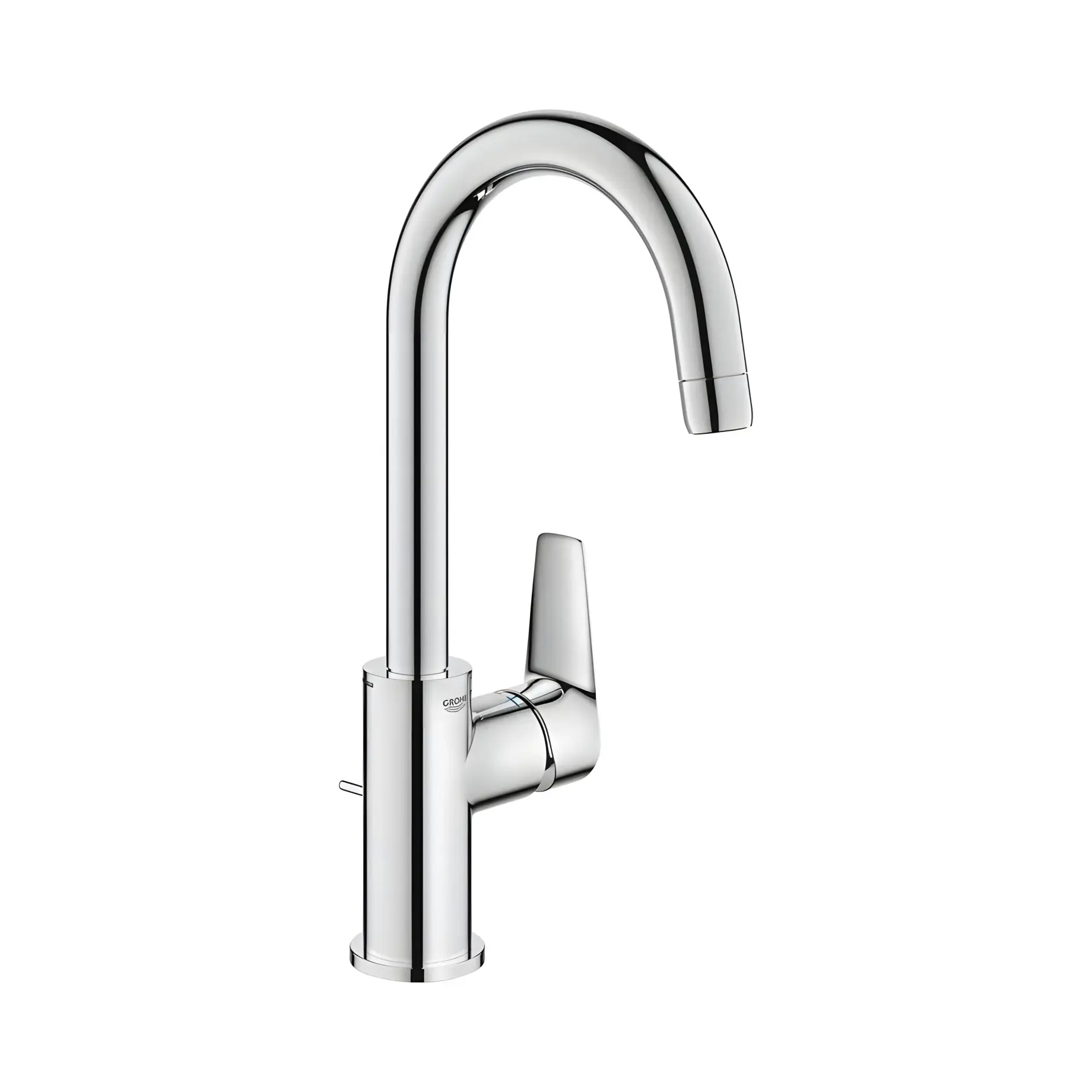Змішувач для раковини високий StartEdge, розмір L QuickFix Grohe 24201001 Chrome — вид на білому тлі