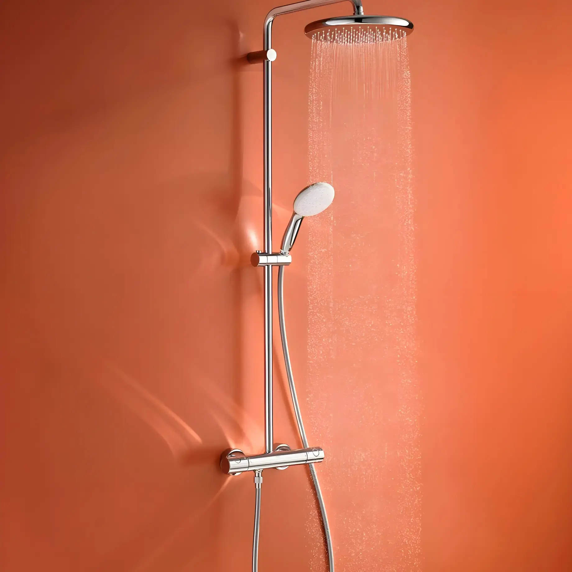 Душова система з термостатом Tempesta 250 Grohe 26670001 — вид спереду