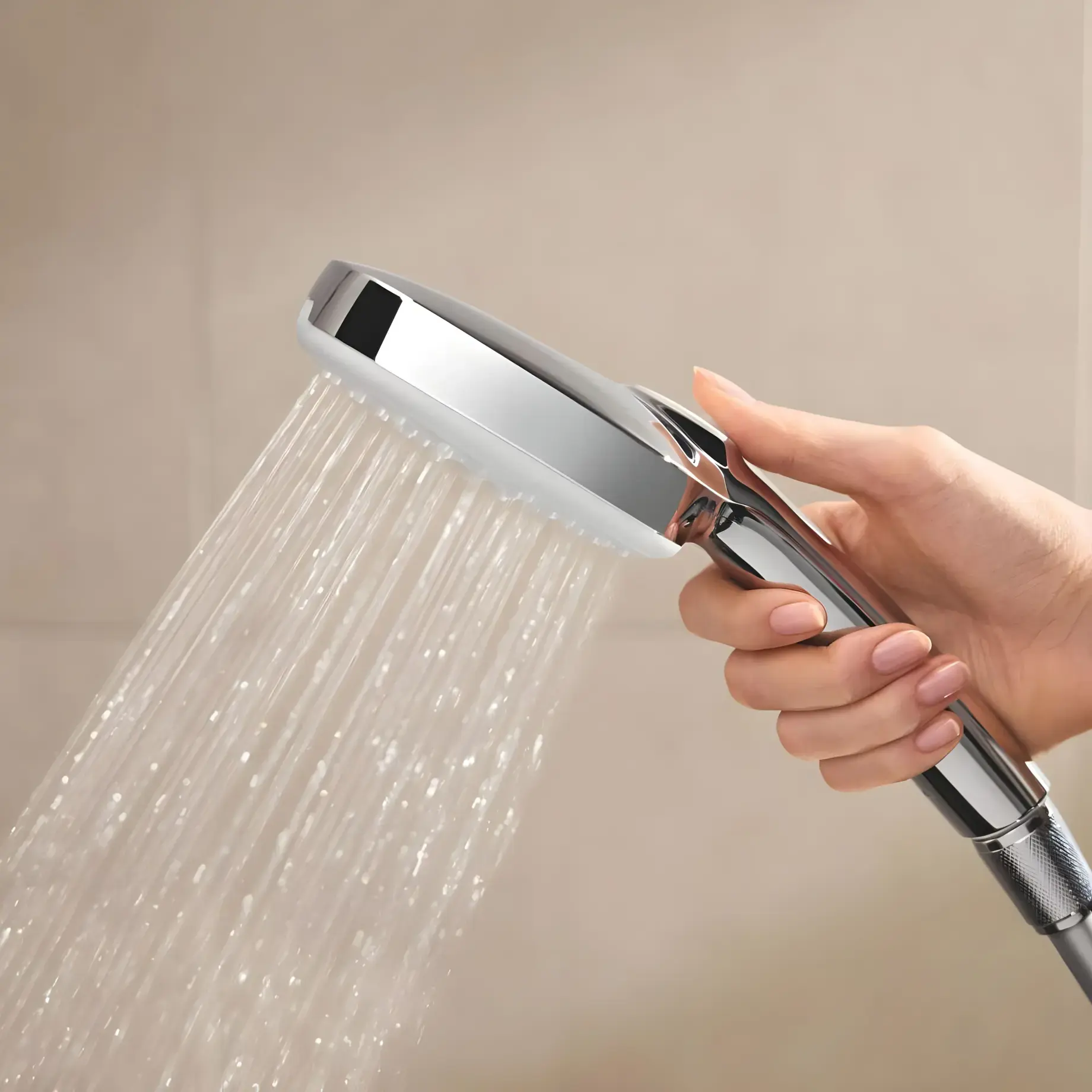 Душова система з термостатом Tempesta 250 Cube Grohe 26689001 — вид ззаду