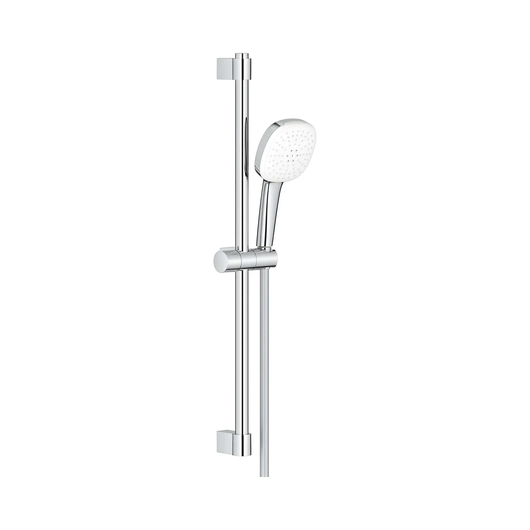 Душовий гарнітур зі стійкою 600 мм Tempesta Cube 110, 2 типи струменю Grohe 26748003 — вид на білому тлі