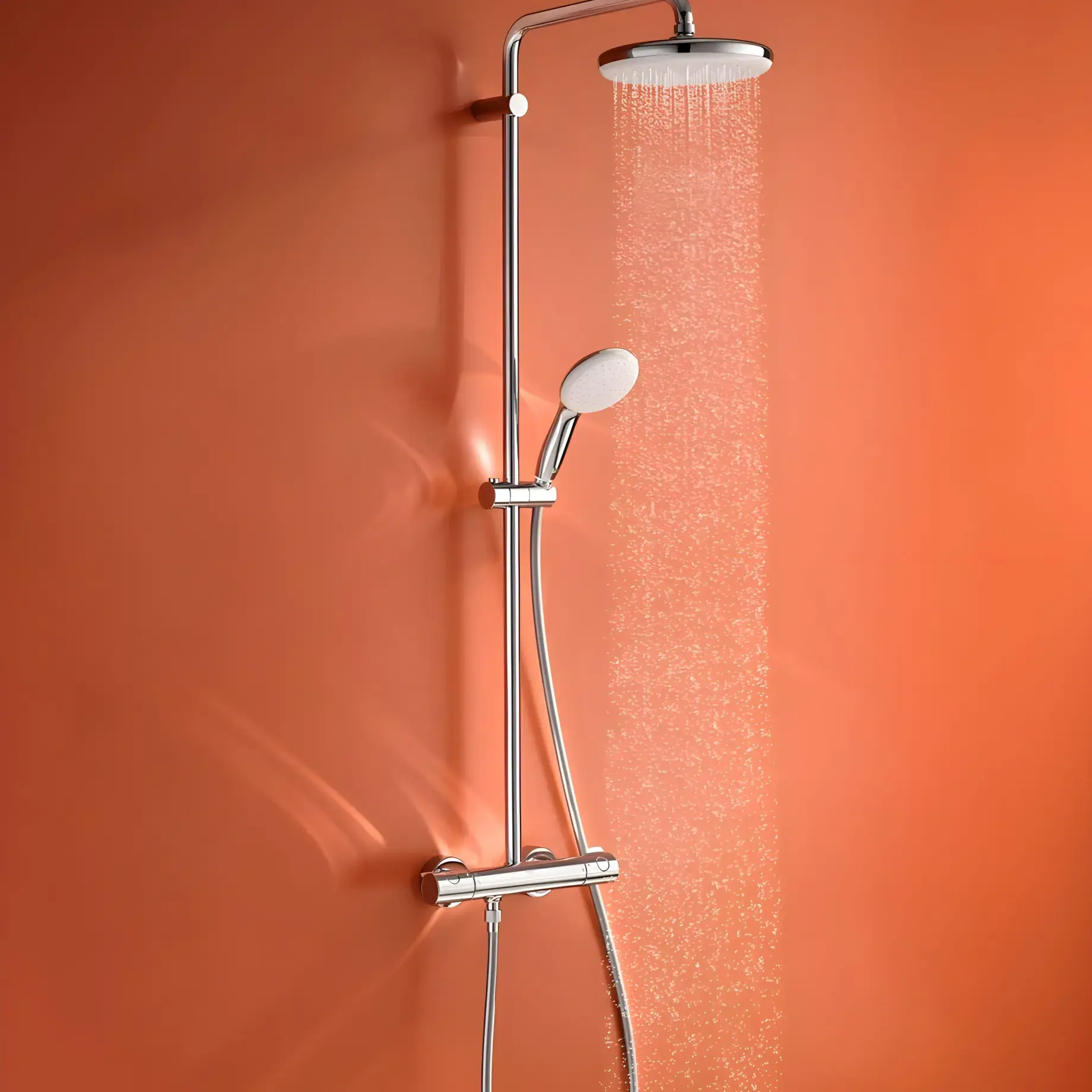 Душова система з термостатом Tempesta 210 Grohe 26811001 — вид спереду
