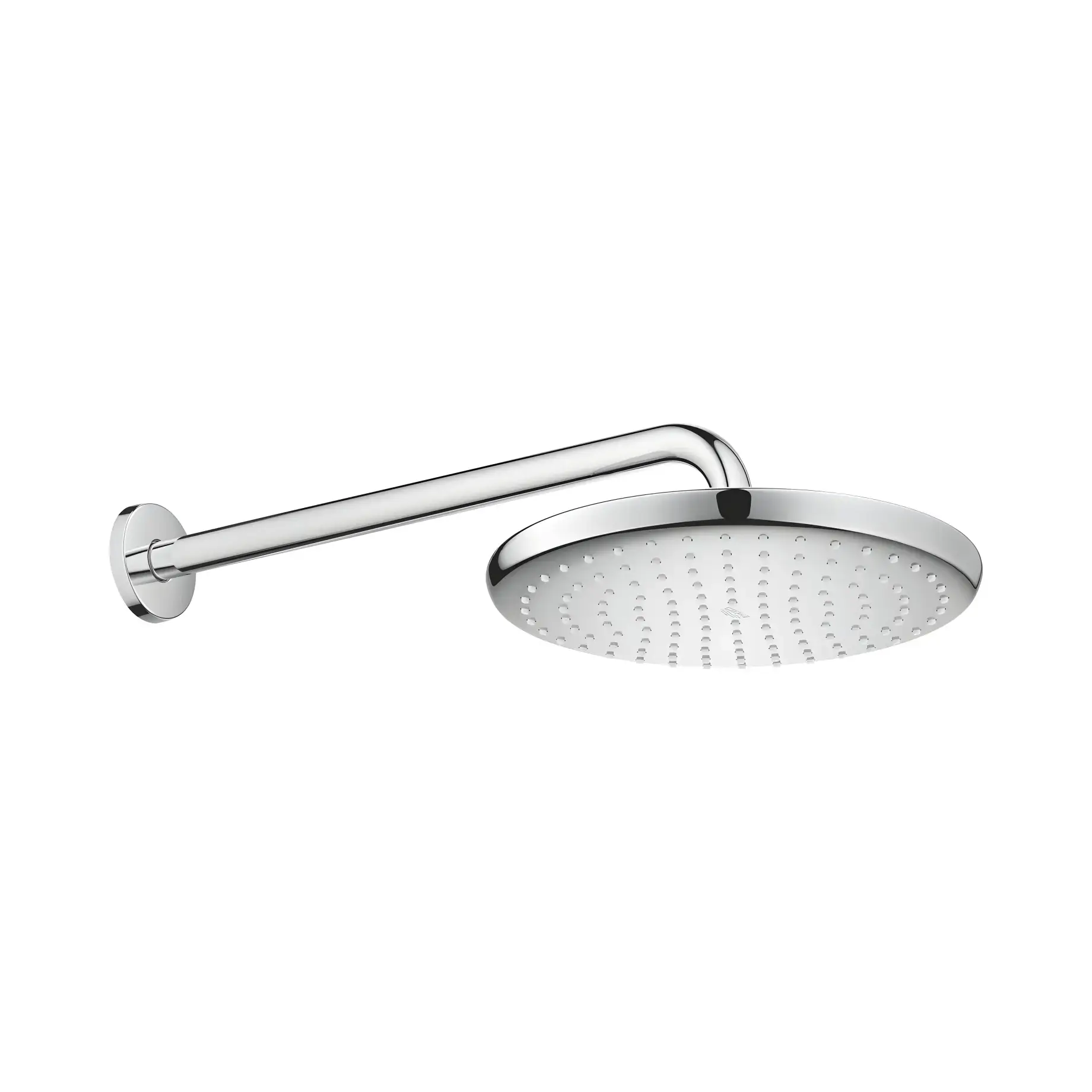 Верхній душ з настінним тримачем Tempesta 250 Grohe 26668000 Chrome 25 х 25 см — вид на білому тлі
