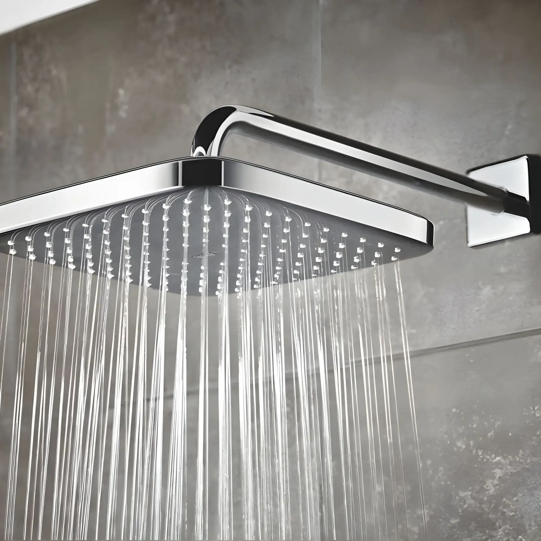 Верхній душ з настінним тримачем Tempesta 250 Cube Grohe 26687000 — вид спереду
