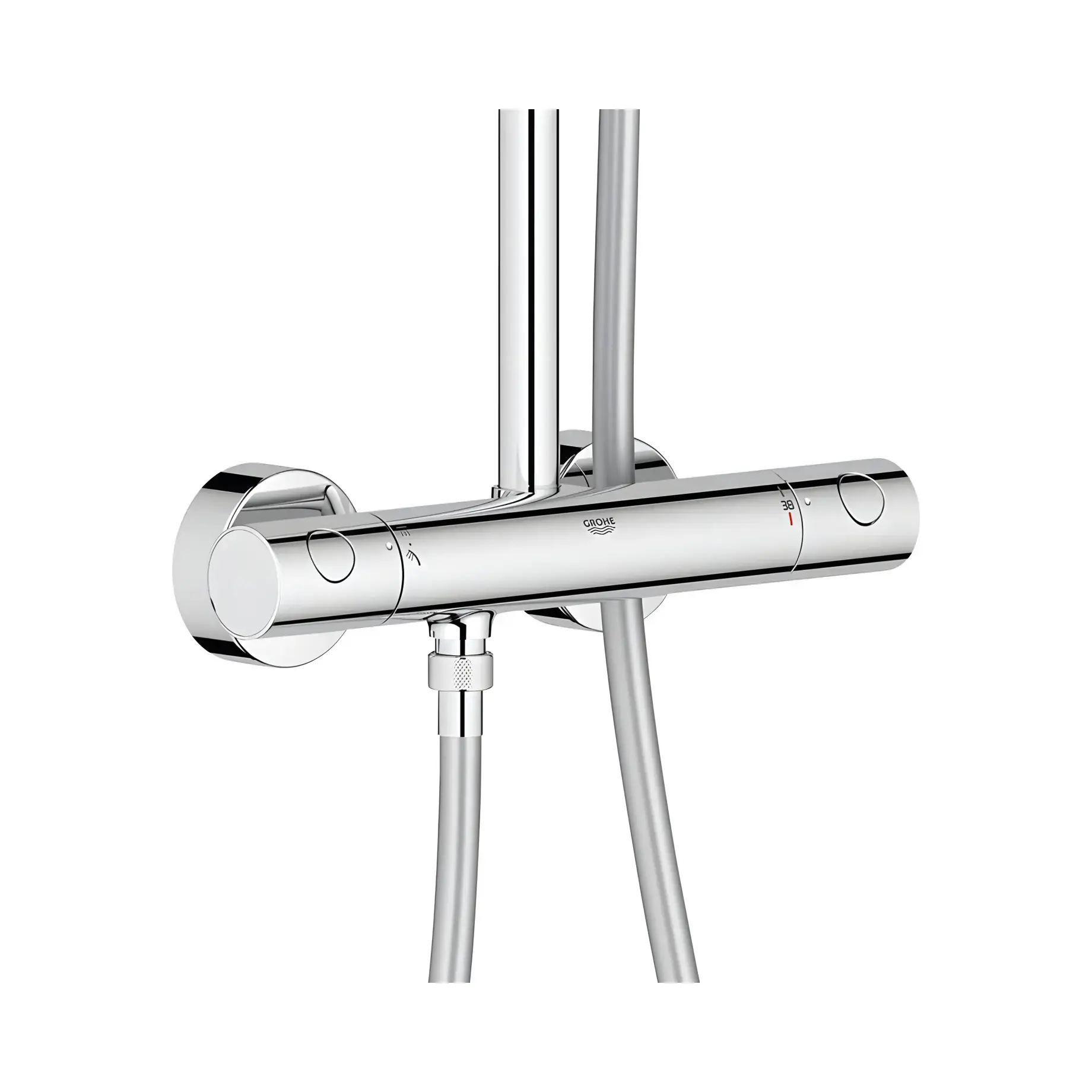 Душова система з термостатом Tempesta Cosmopolitan 210 Grohe 27922001 — вид спереду
