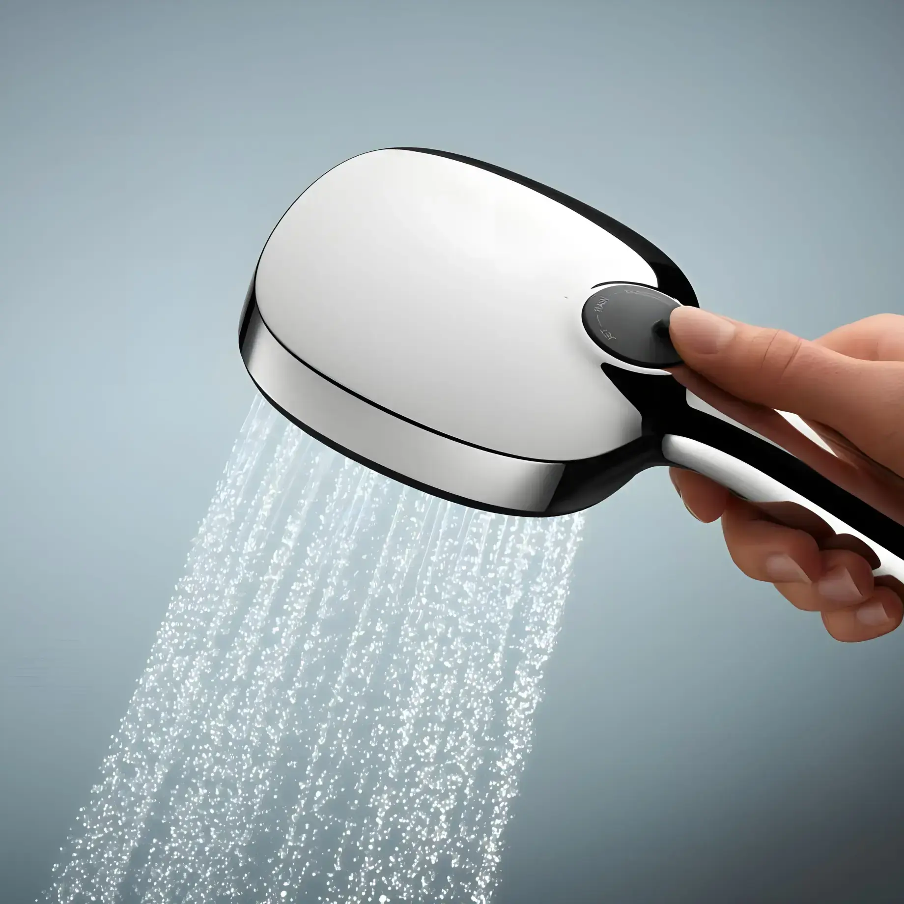 Душови гарнітур з 2 типами струменю зі стійкою 600 мм Vitalio Comfort 110 QuickFix Grohe 26398001 — вид ззаду