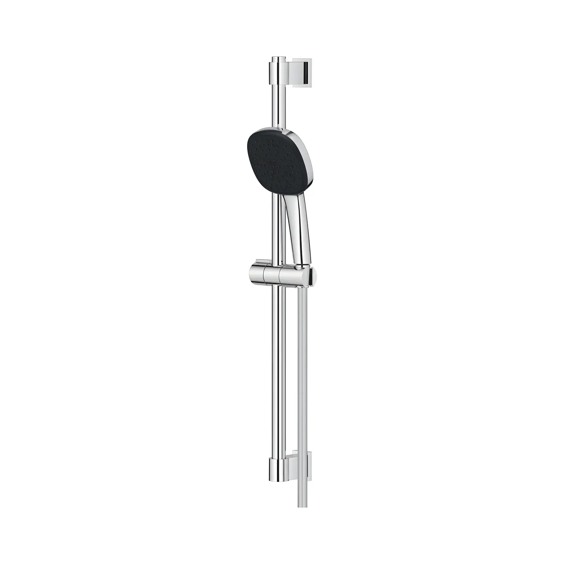 Душови гарнітур з 2 типами струменю зі стійкою 600 мм Vitalio Comfort 110 QuickFix Grohe 26398001 — в інтерʼєрі ванної кімнати