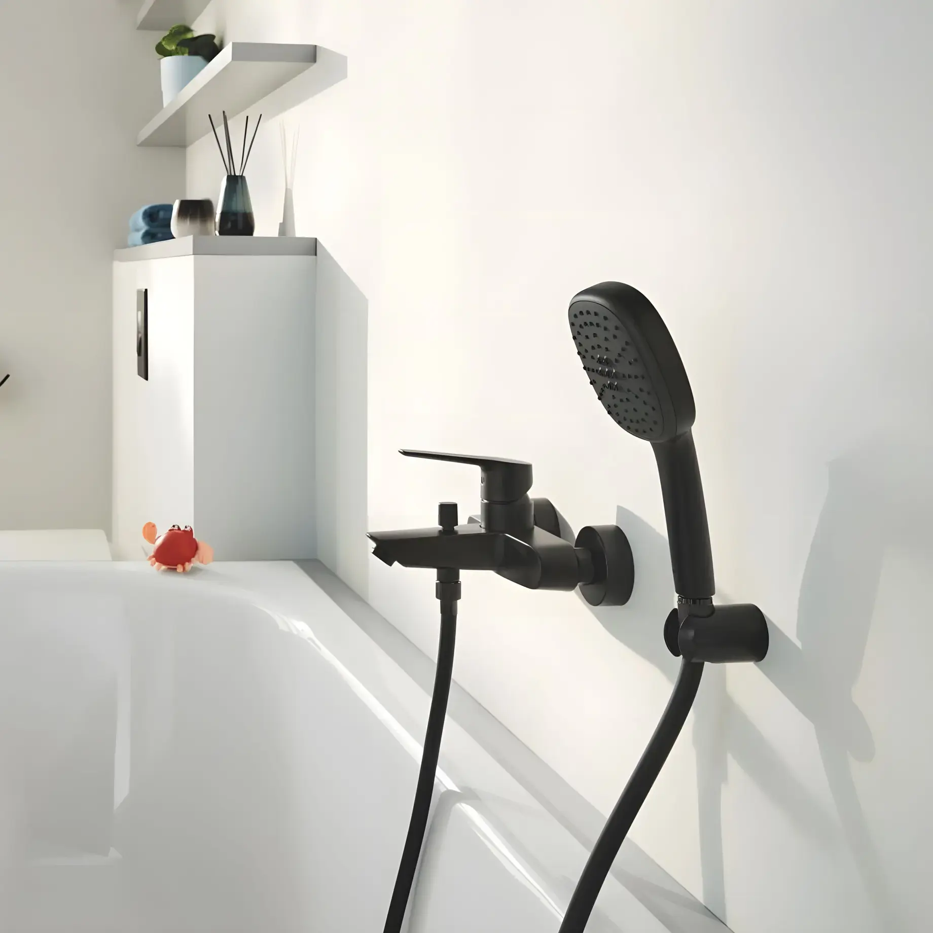 Душовий гарнітур з 2 типами струменю Vitalio Comfort 110 QuickFix Grohe 263992431 — бічний ракурс