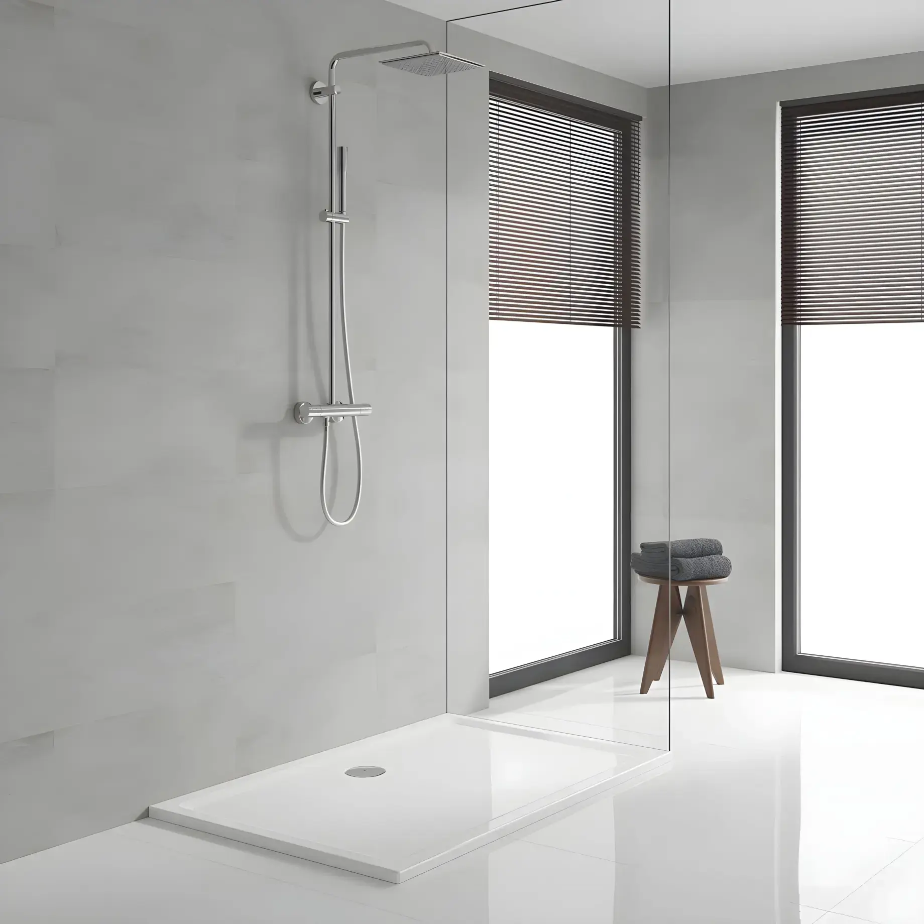 Душова система з термостатом Vitalio Joy XXL 230 Grohe 26365000 — бічний ракурс