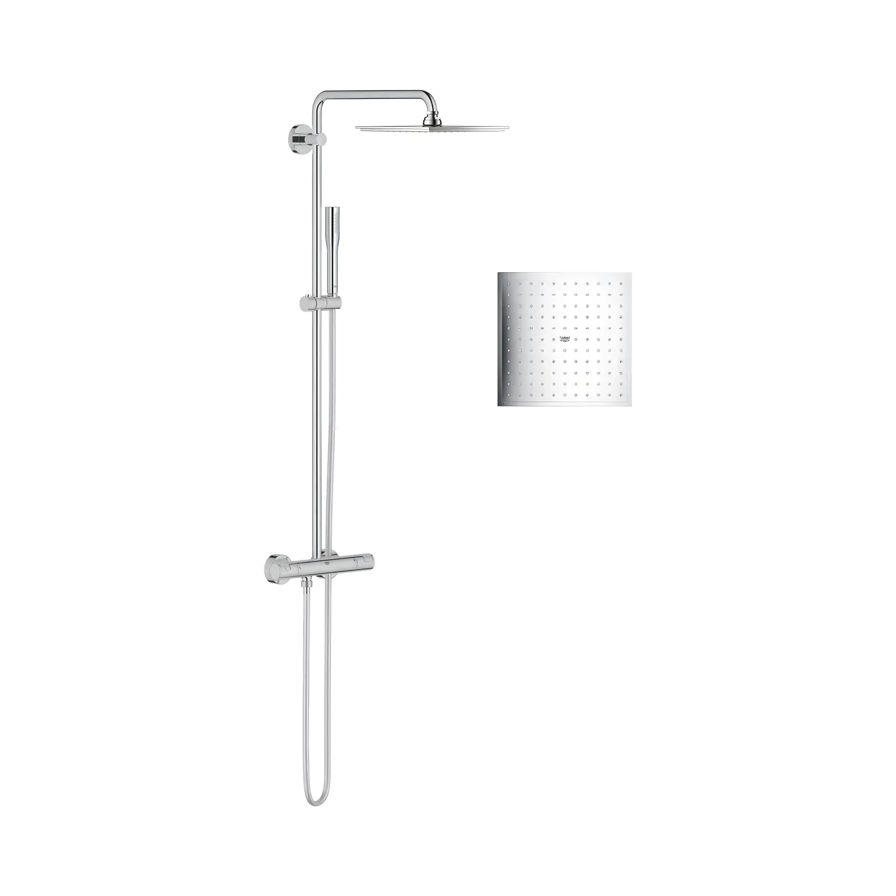 Душова система з термостатом Vitalio Joy XXL 230 Grohe 26365000 — вид ззаду