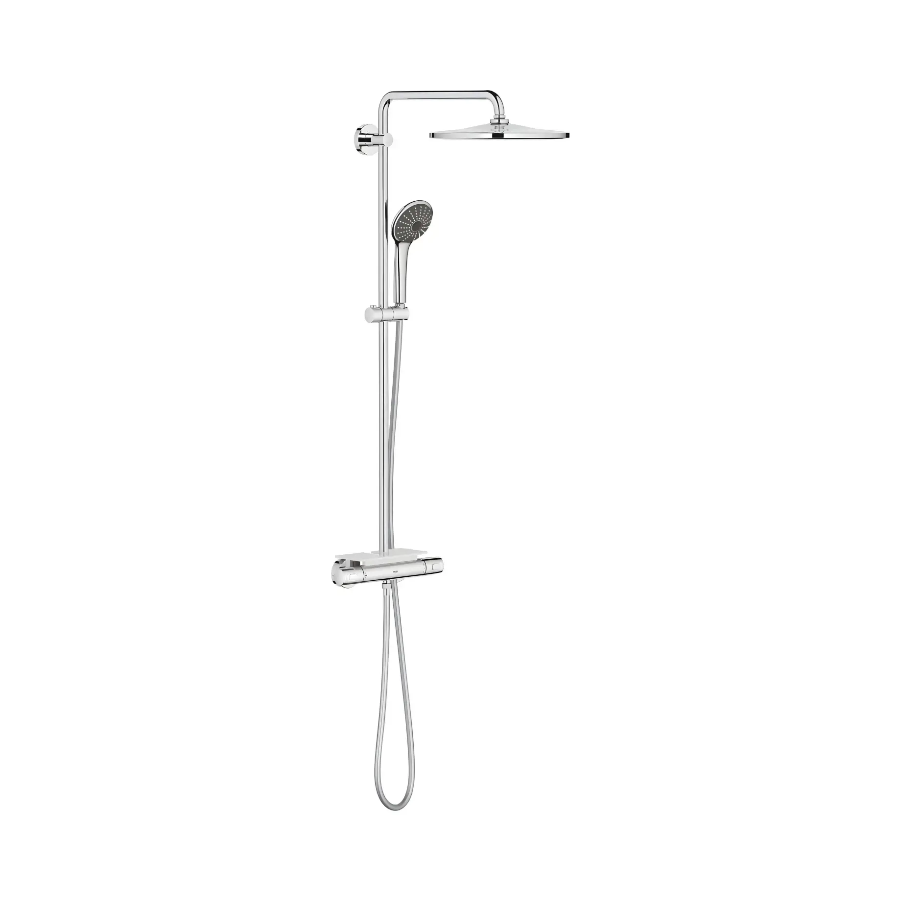 Душова система з термостатом Vitalio Joy 310 Grohe 26401001 Chrome — вид на білому тлі